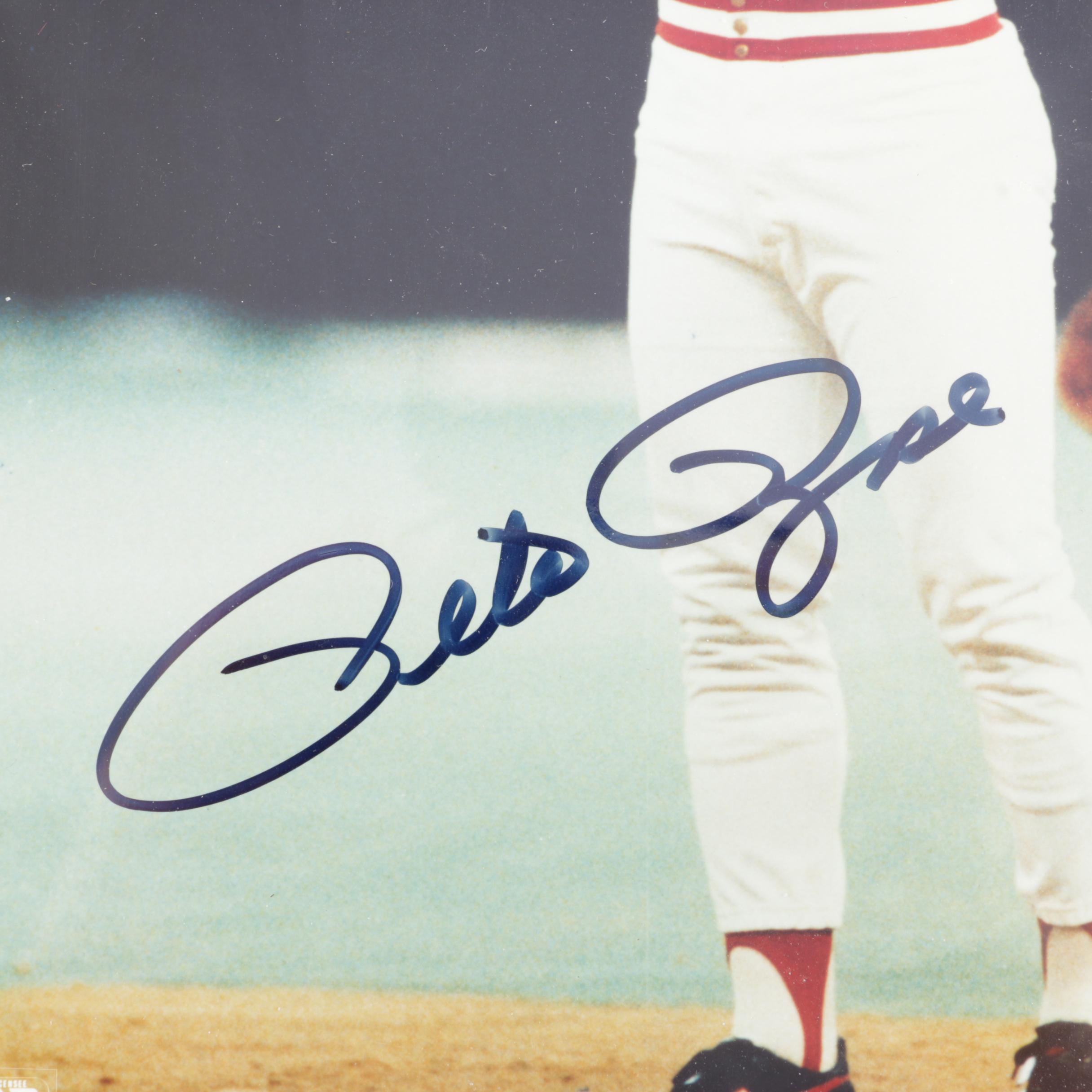 Signed Pete Rose Plaque Commemorating His 4,192 Hit