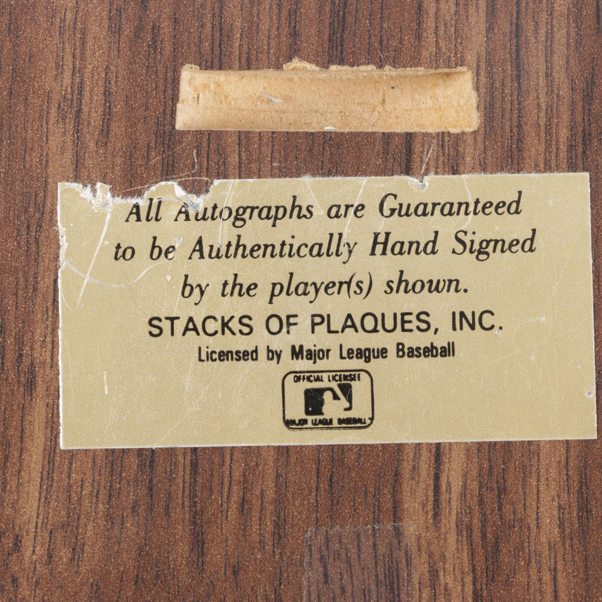 Signed Pete Rose Plaque Commemorating His 4,192 Hit