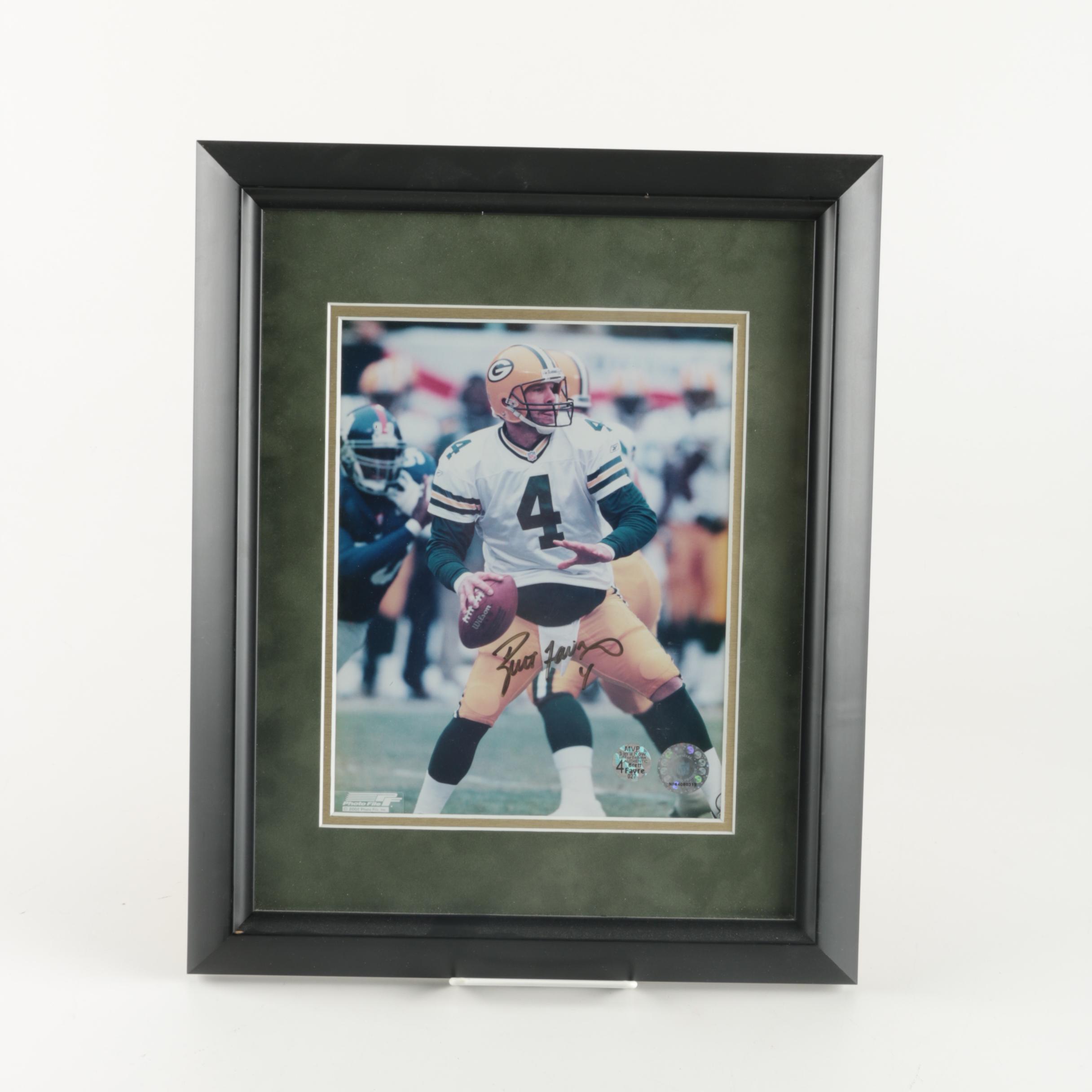 Signed Brett Favre Photograph