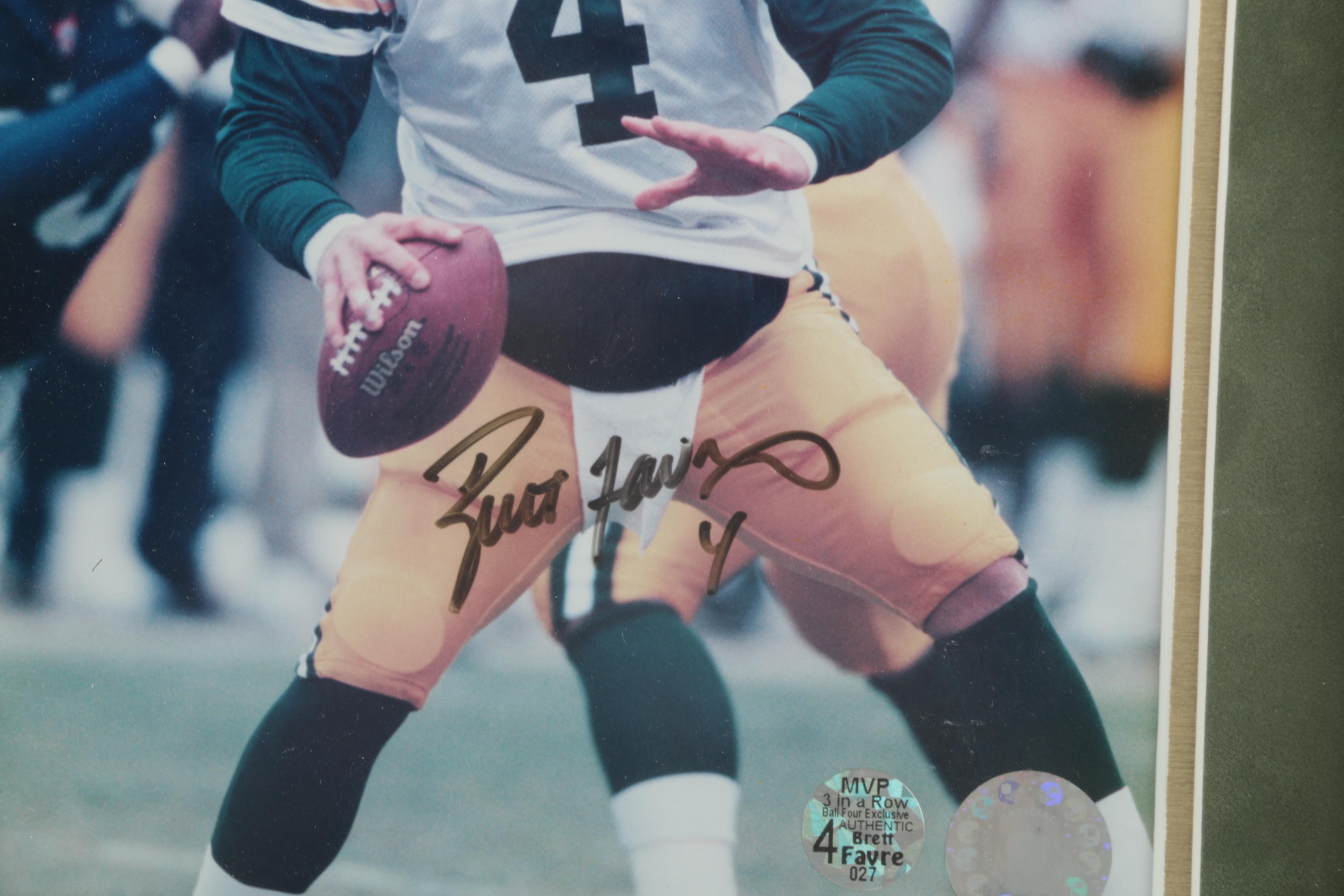 Signed Brett Favre Photograph