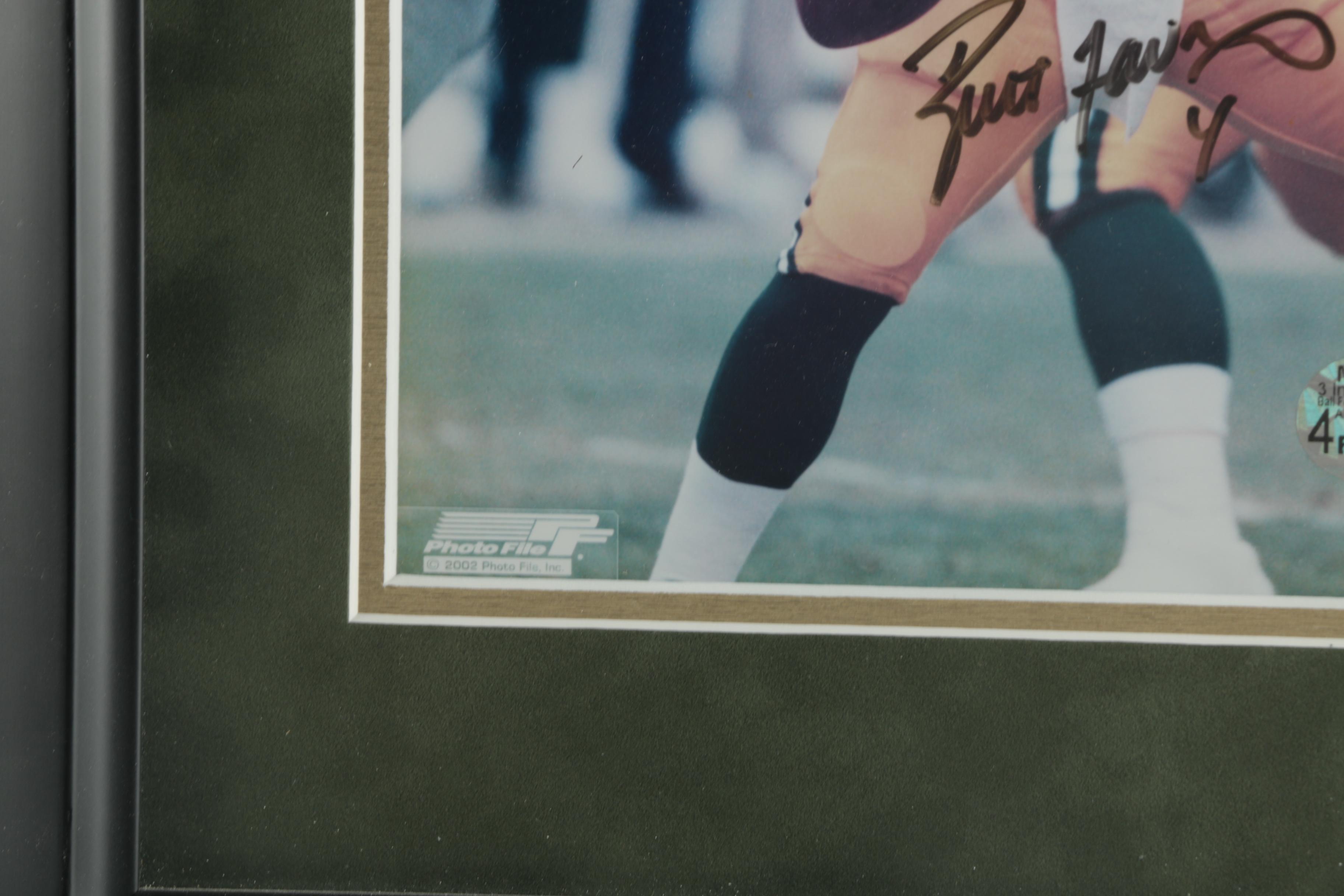Signed Brett Favre Photograph