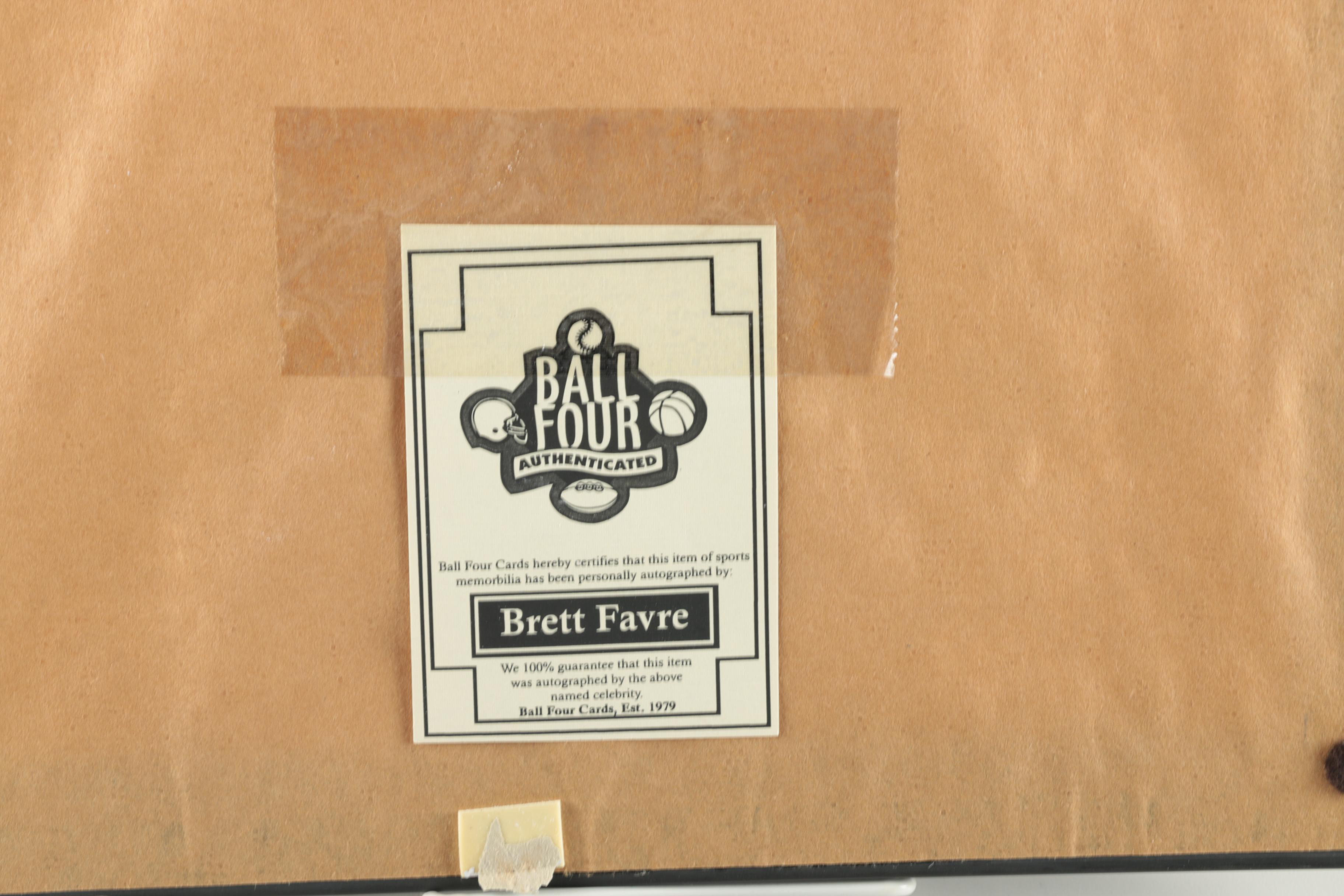 Signed Brett Favre Photograph