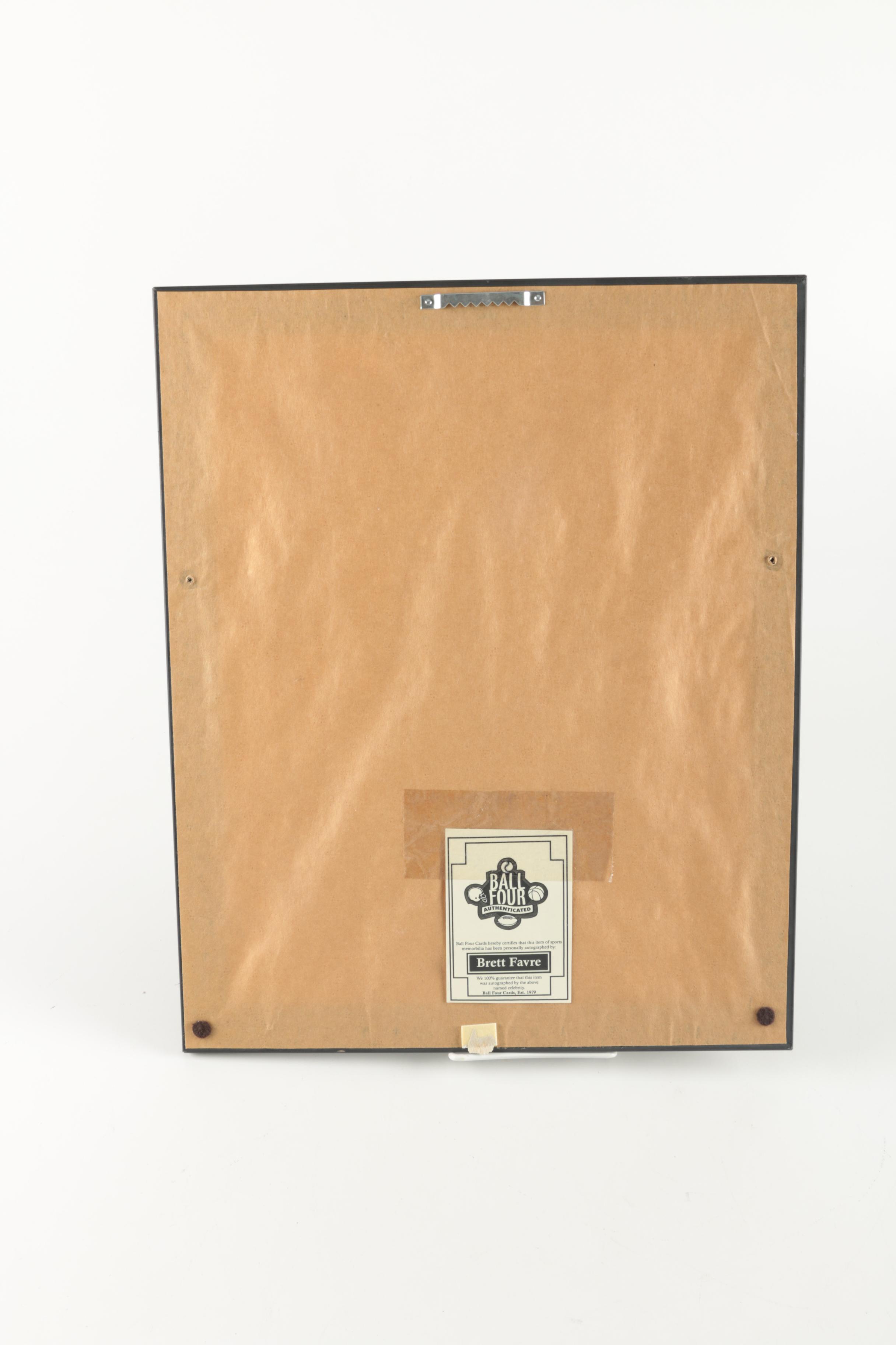 Signed Brett Favre Photograph