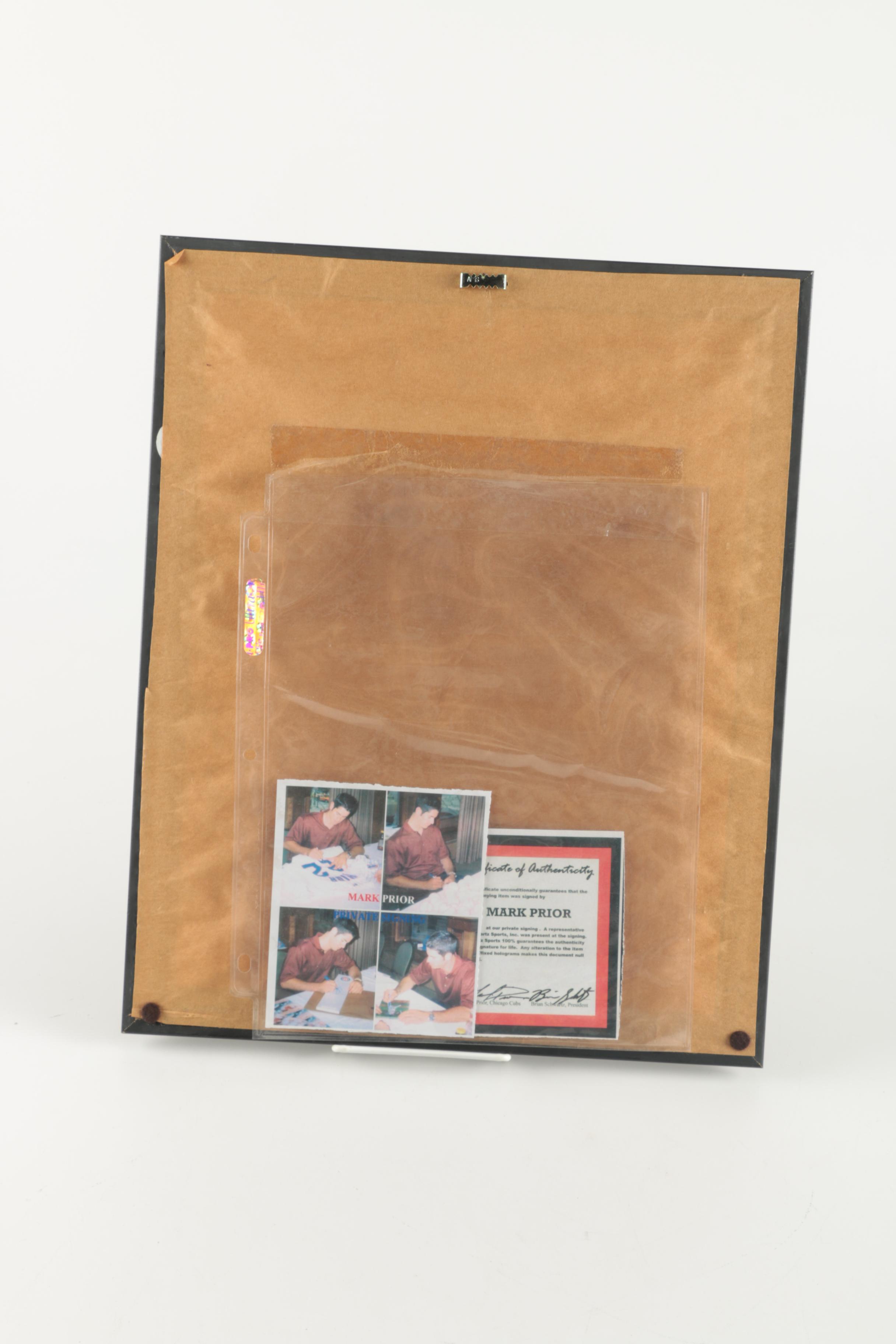 Signed Mark Prior Photograph