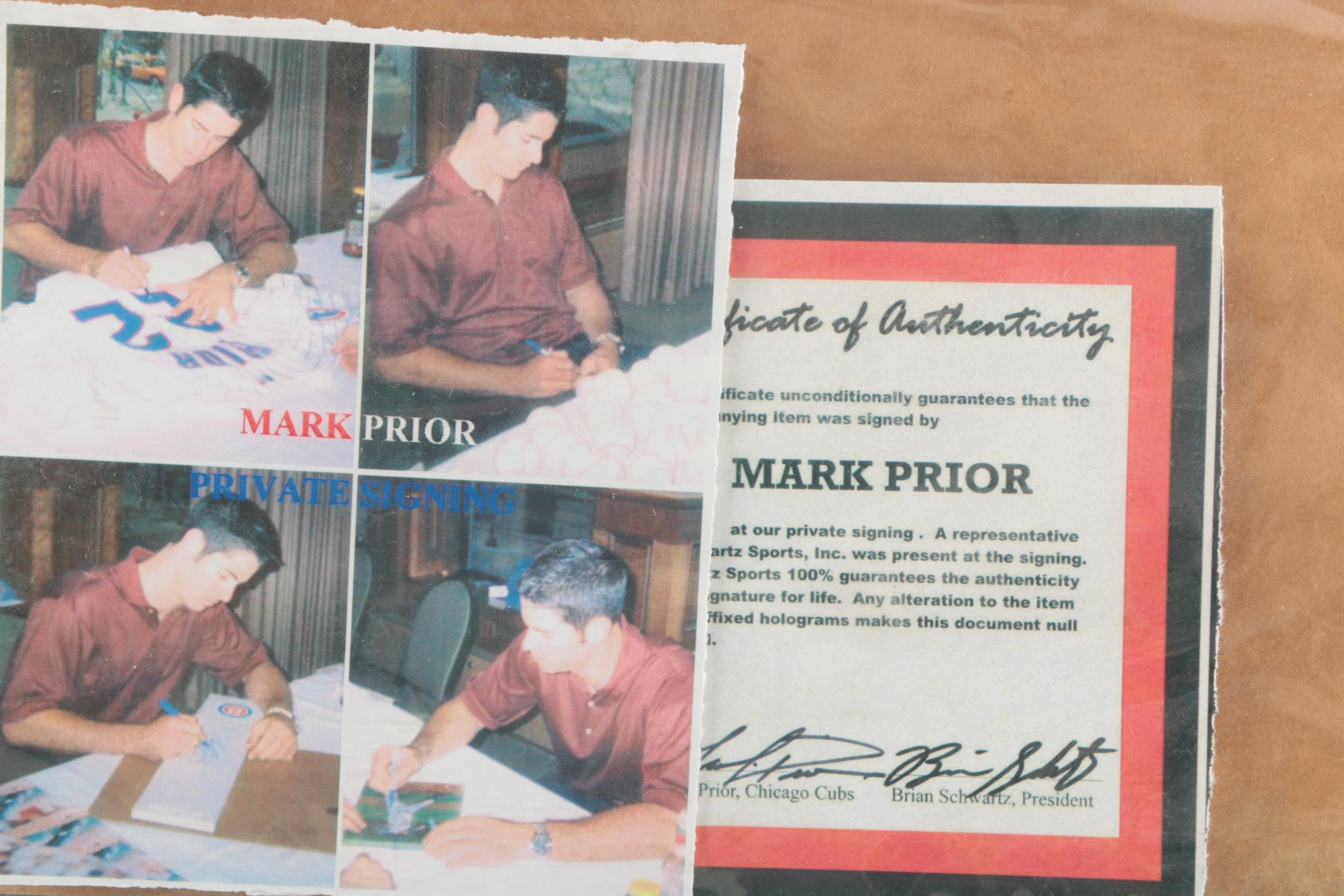 Signed Mark Prior Photograph