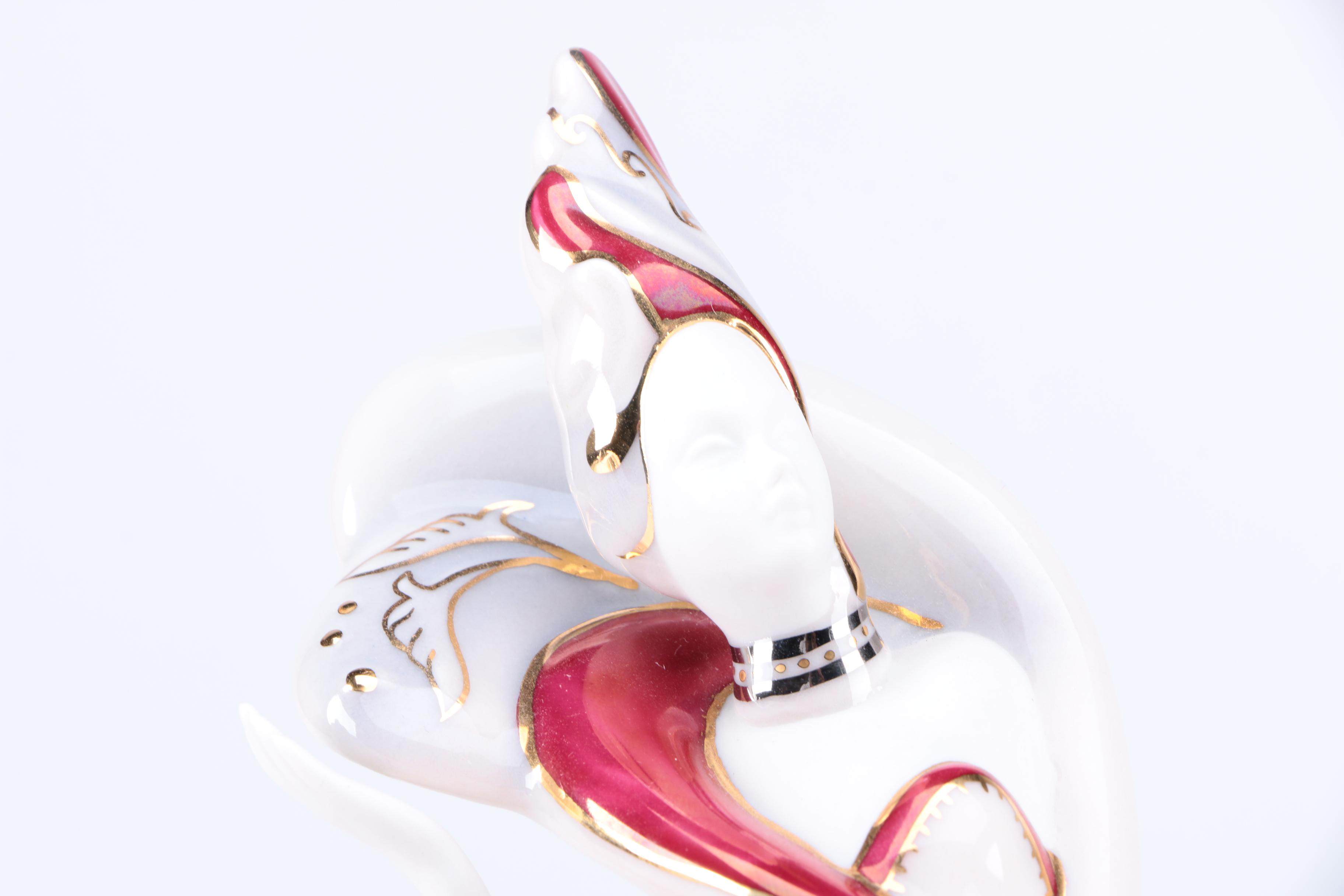 Galos Porcelain Art Deco Style Female Dancer Figurine