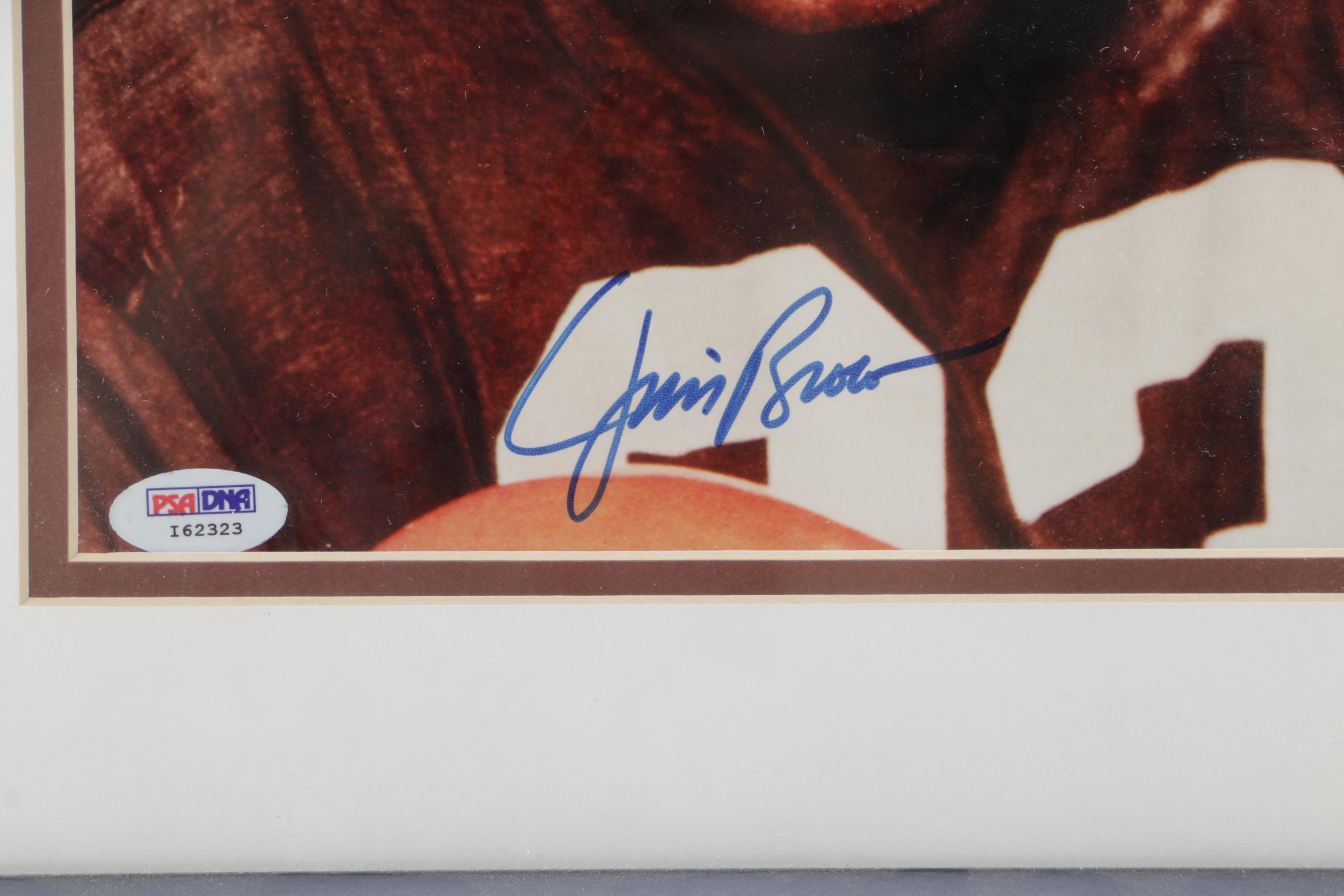 Jim Brown Autographed Print with COA
