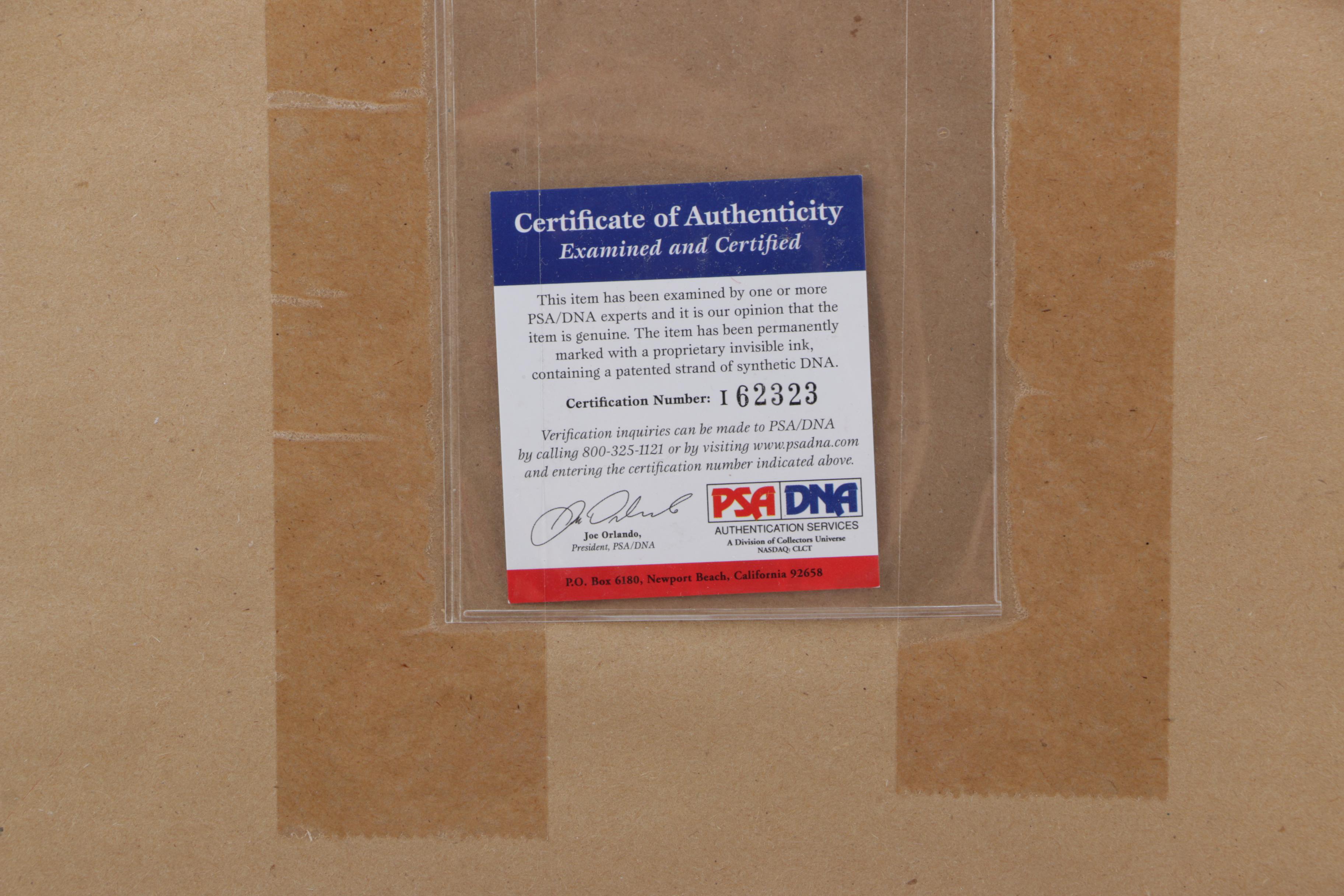 Jim Brown Autographed Print with COA