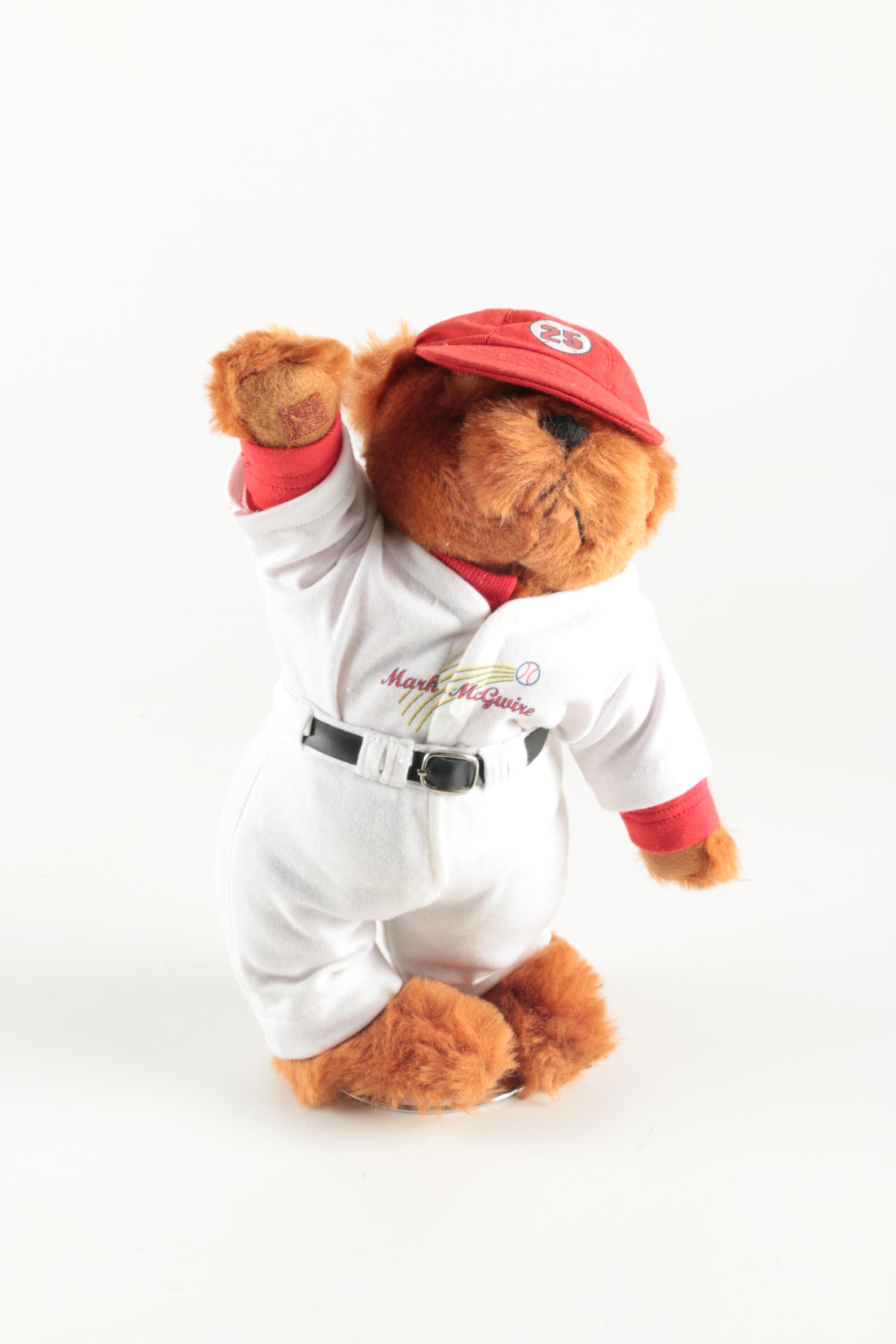Gallery Teddy Bears "Mark McGwire: One Fur the Record Books" Commemorative Bear