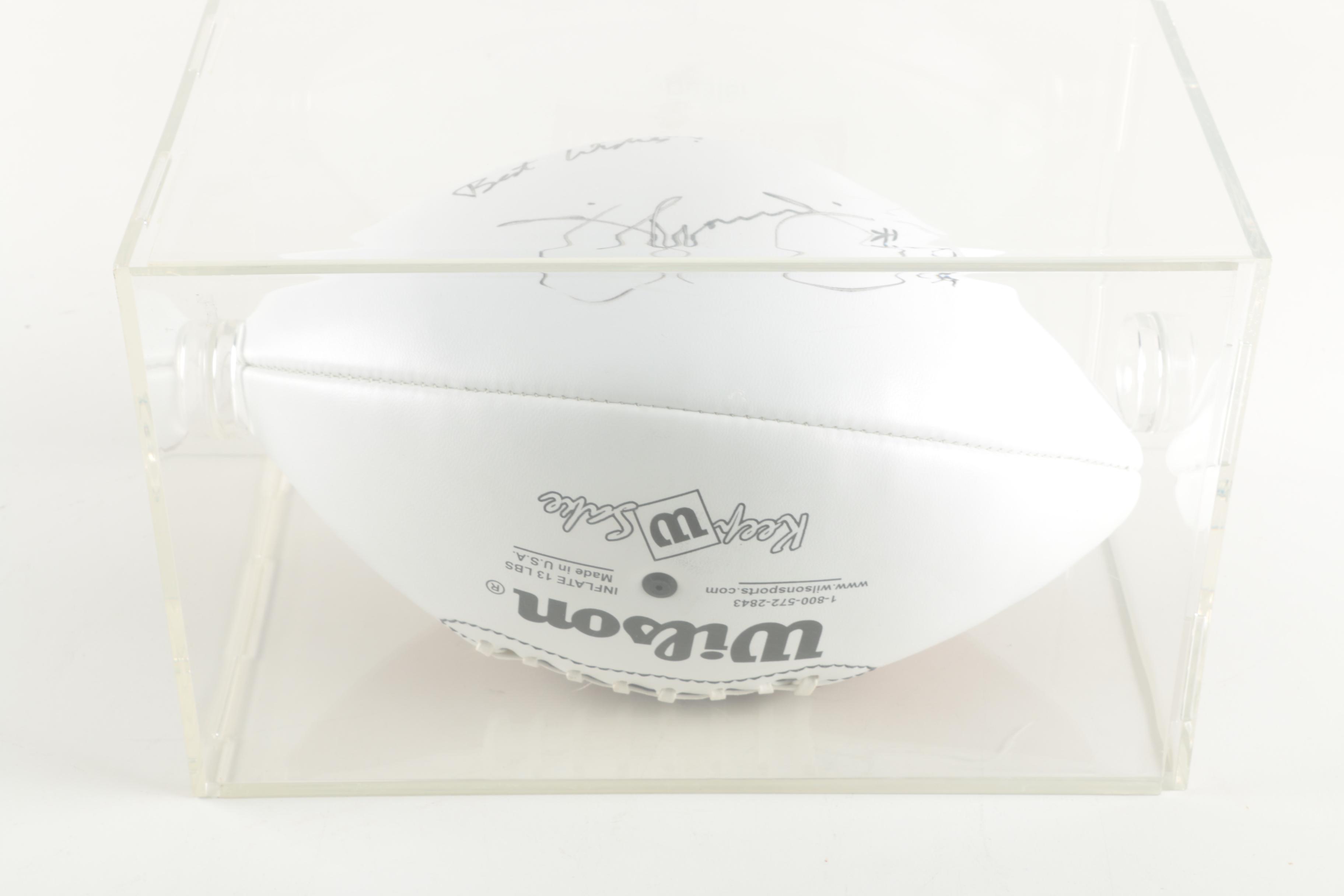 Jim Flanigan Signed Football