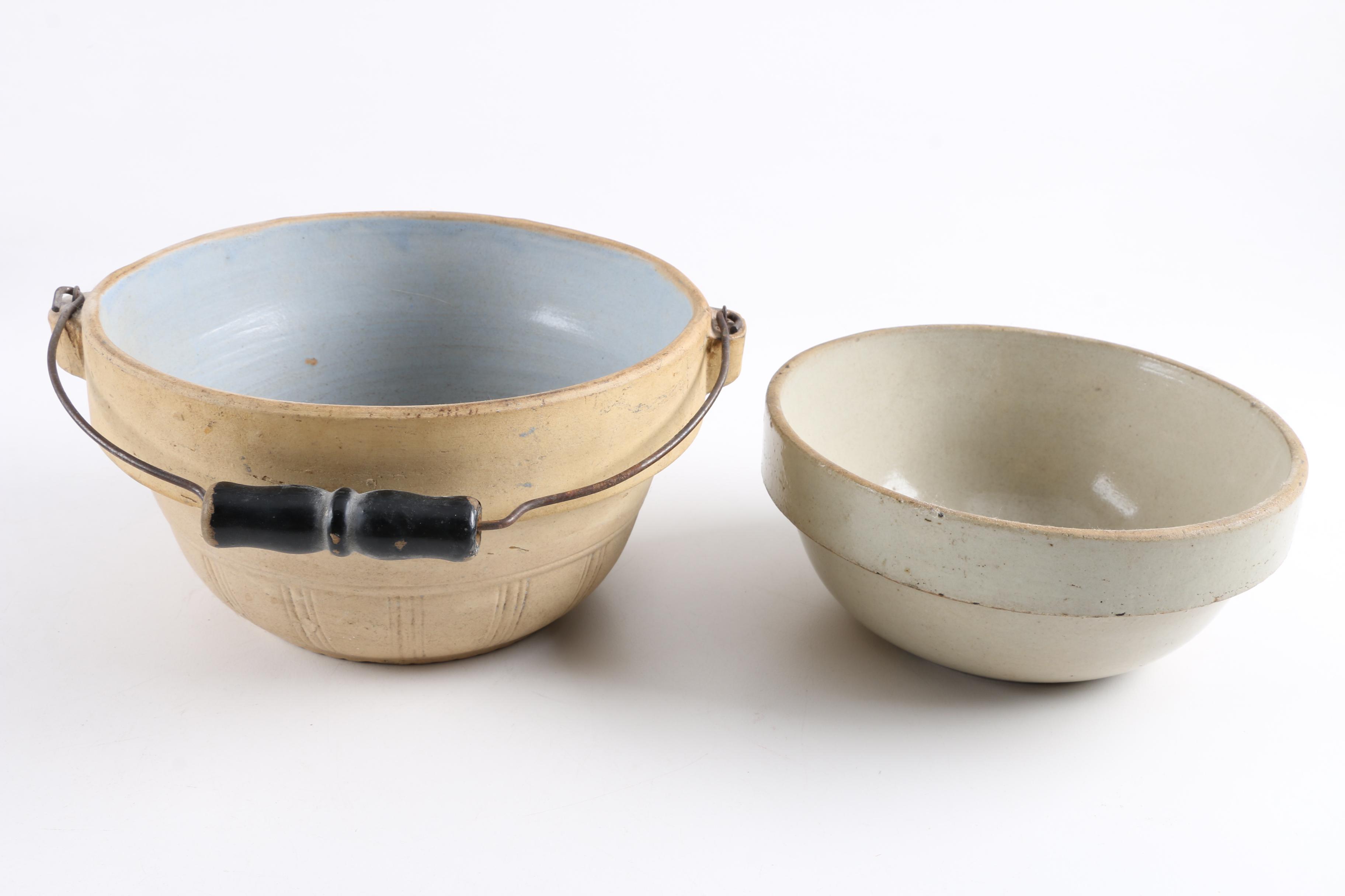 Ceramic Serving Bowls Including Twentieth Century German Bowl