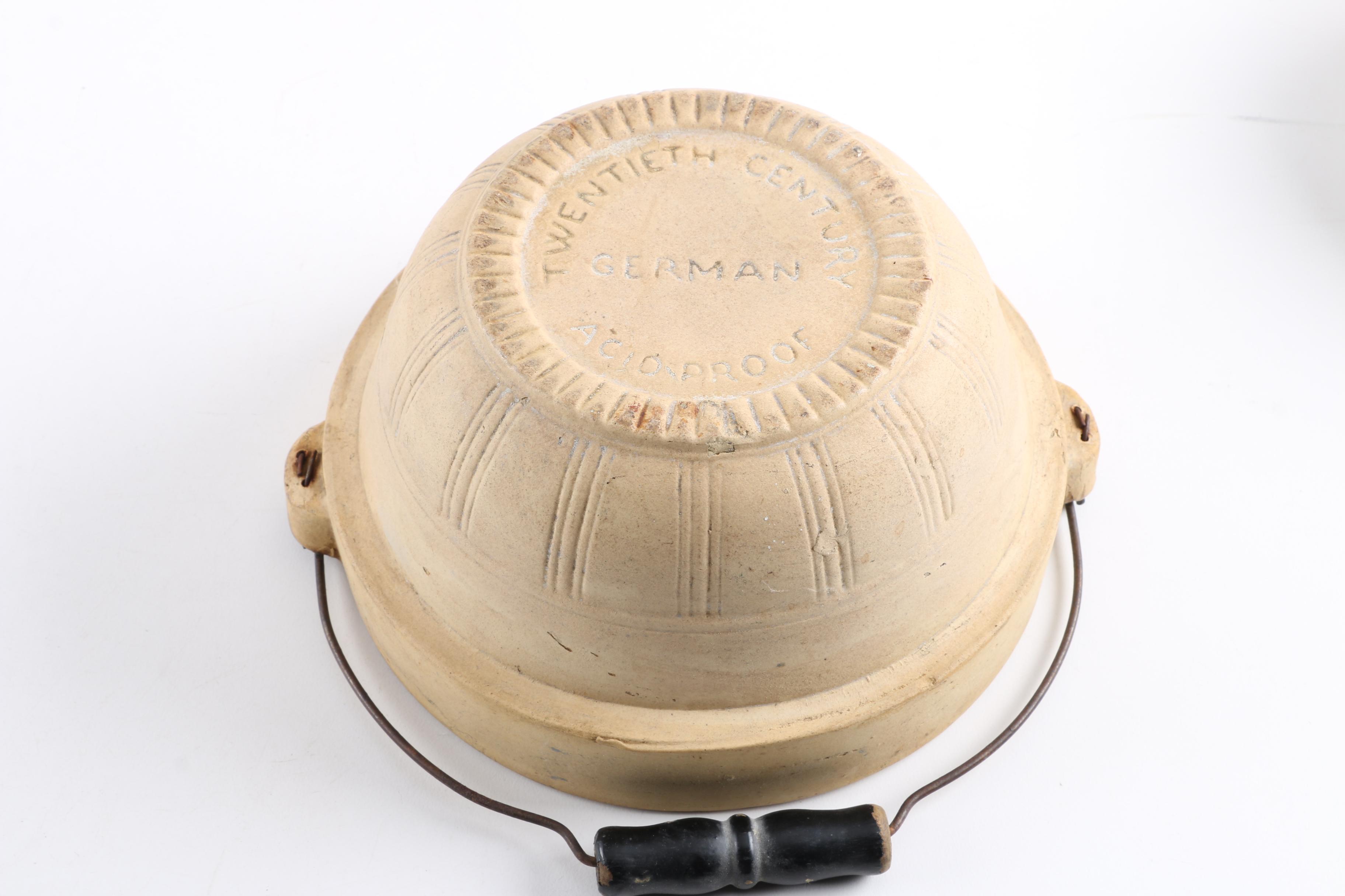 Ceramic Serving Bowls Including Twentieth Century German Bowl