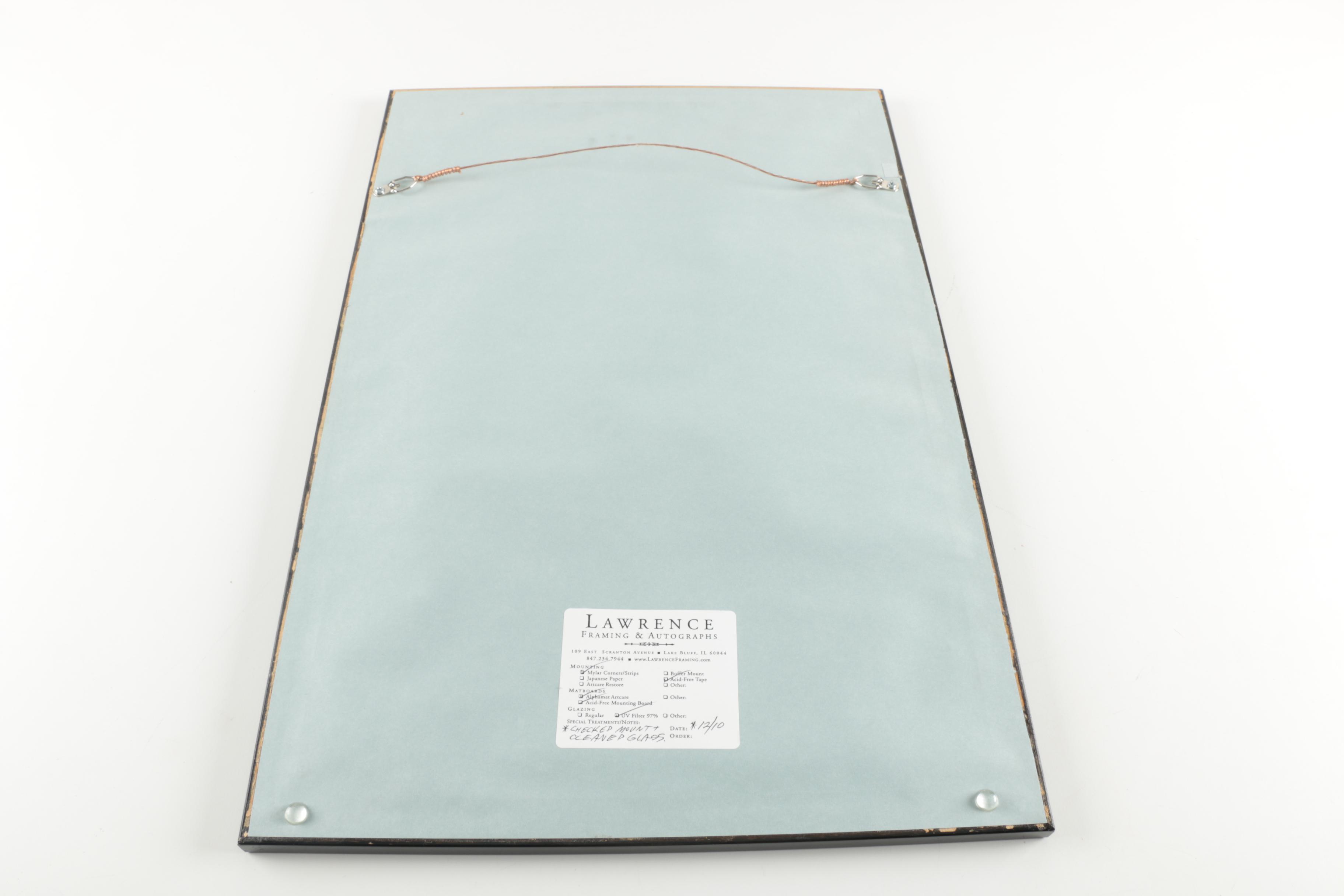 Charlie Chaplin Photographs With Stamped Signature