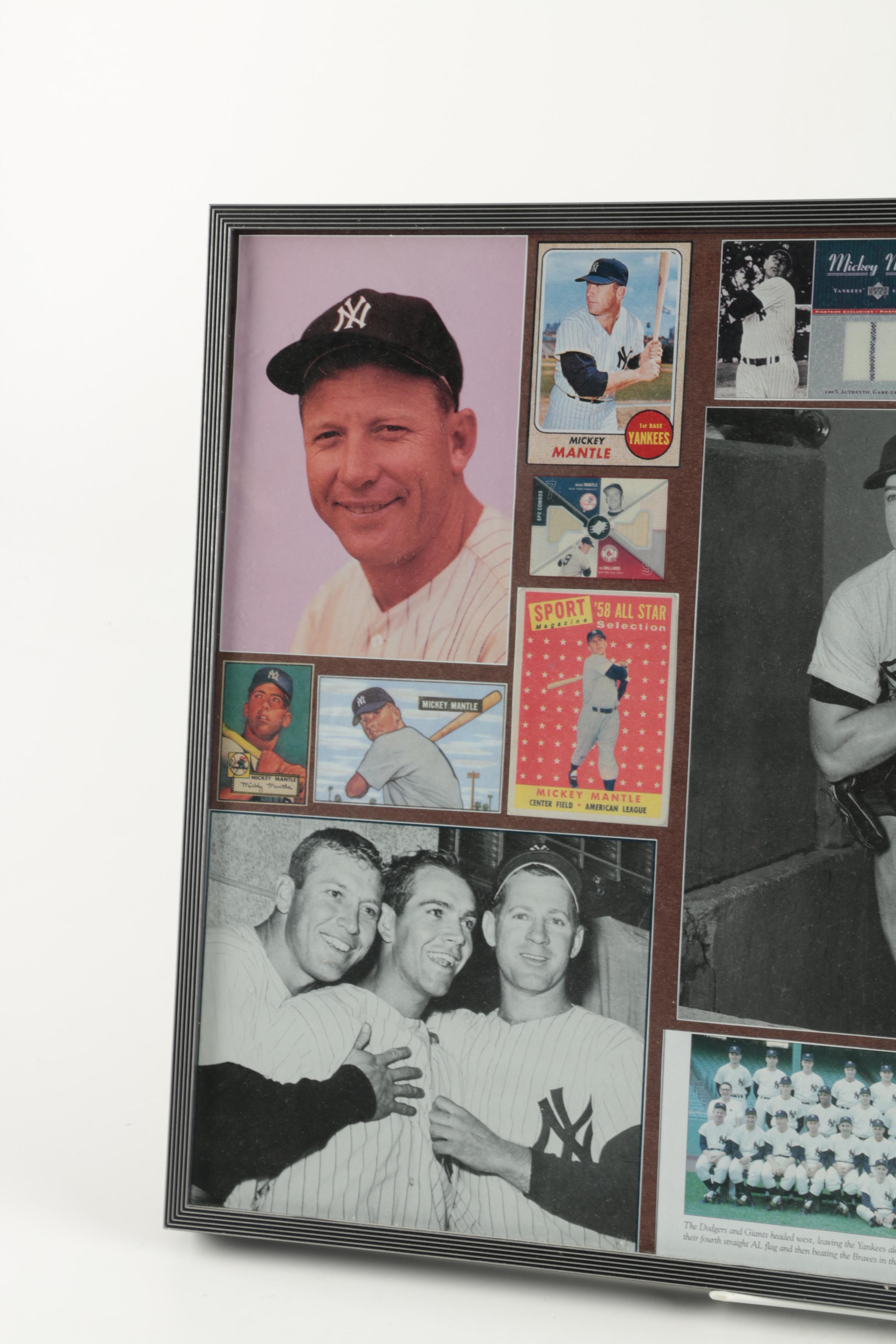 Framed Collage of Mickey Mantel Photographs