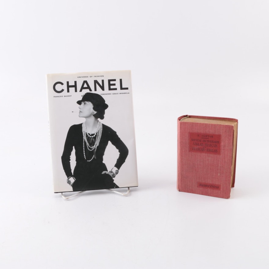 1996 "Chanel" and Vintage 1920s English-French Translation Dictionary