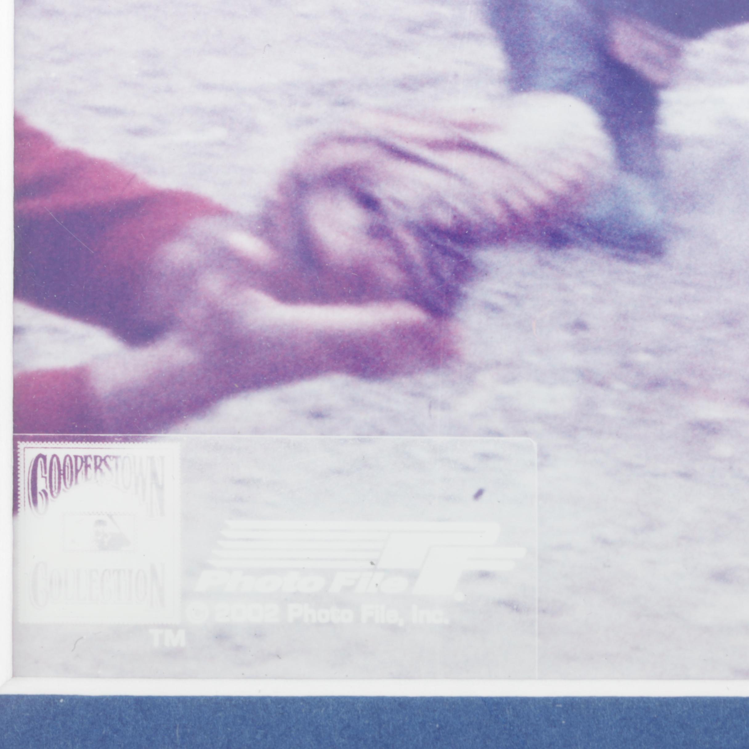 Ernie Banks Autographed Framed Photograph