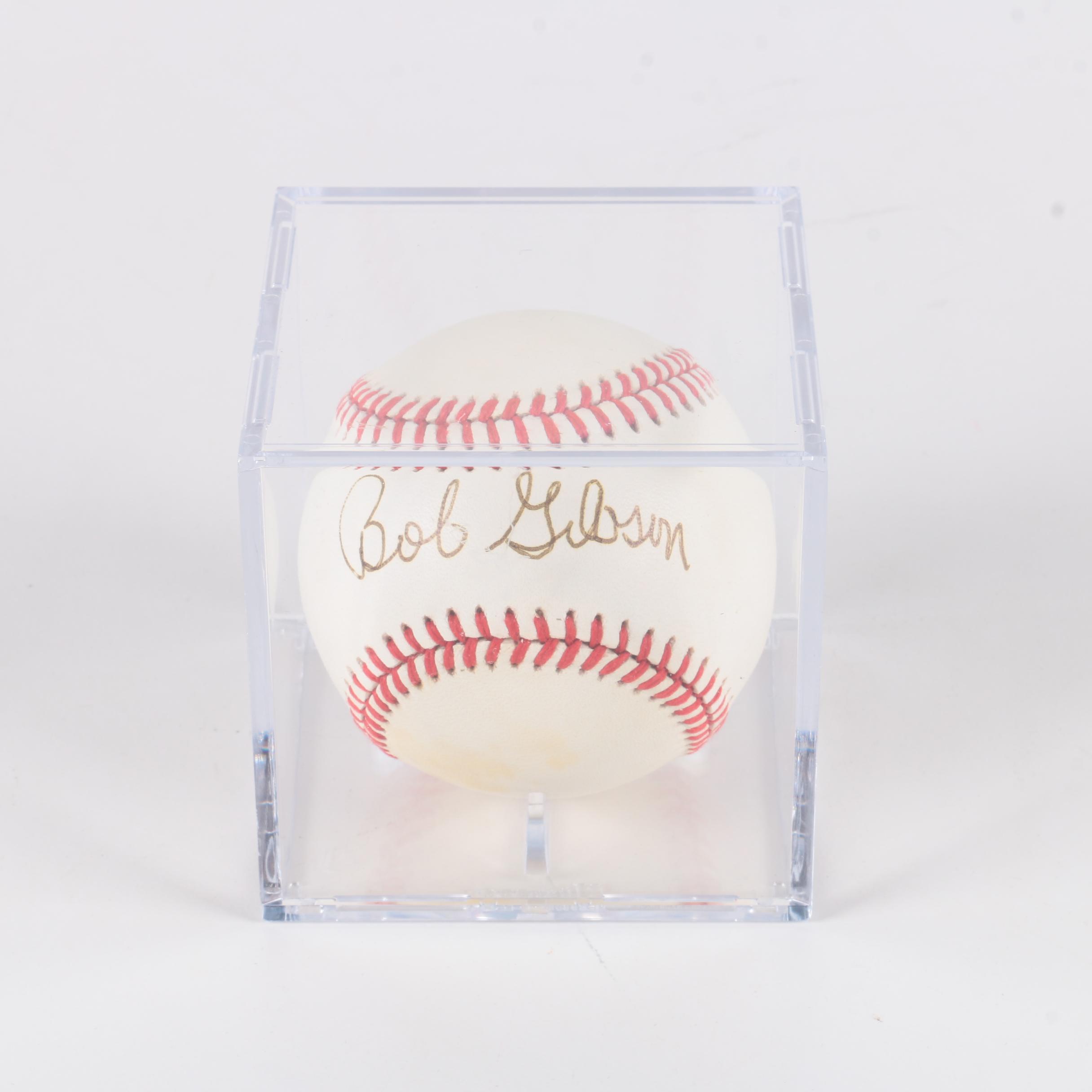 Bob Gibson Signed Baseball