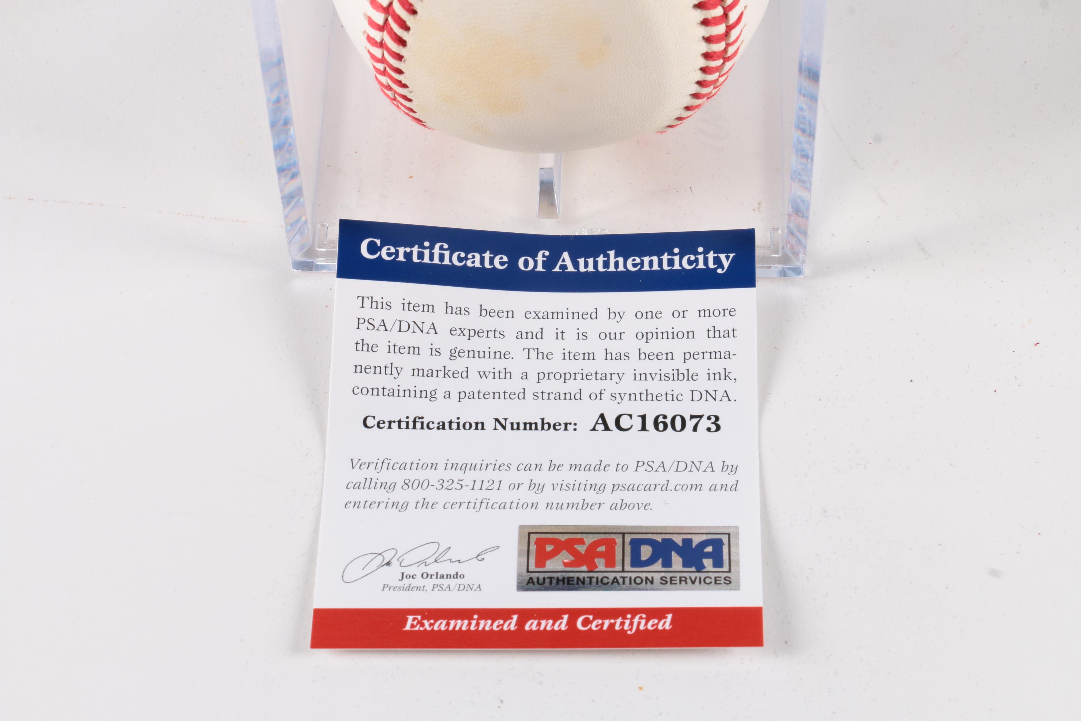 Bob Gibson Signed Baseball