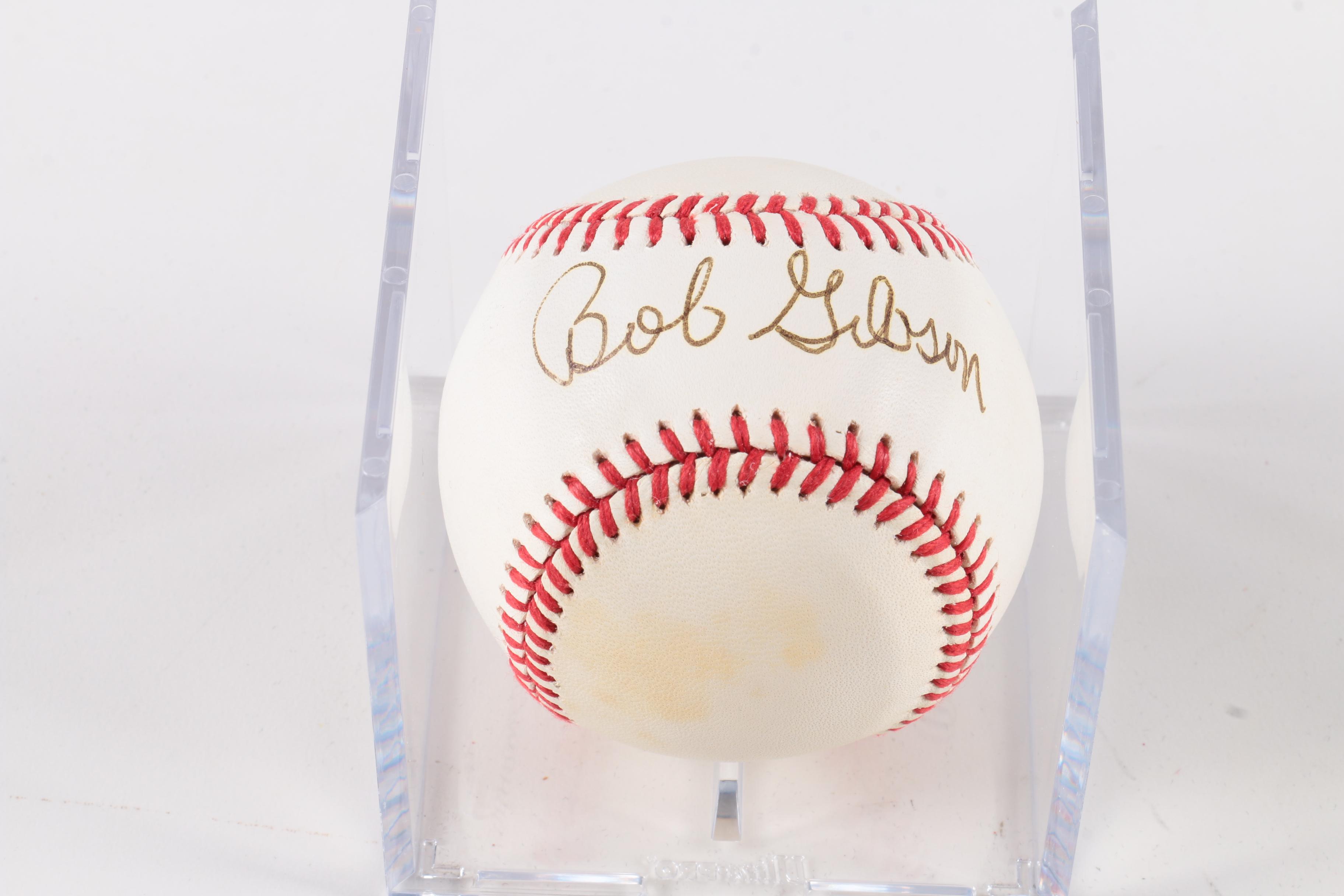 Bob Gibson Signed Baseball