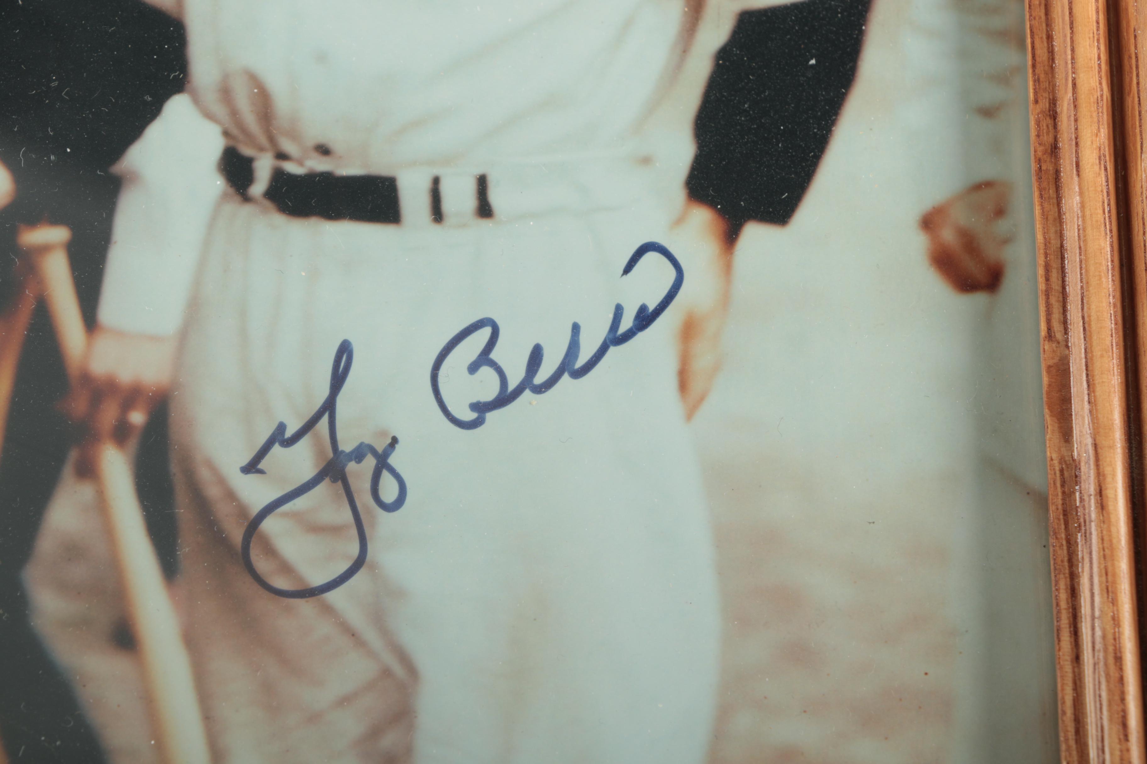 Signed Yogi Berra and Babe Ruth Photograph and Unsigned Babe Ruth Photograph
