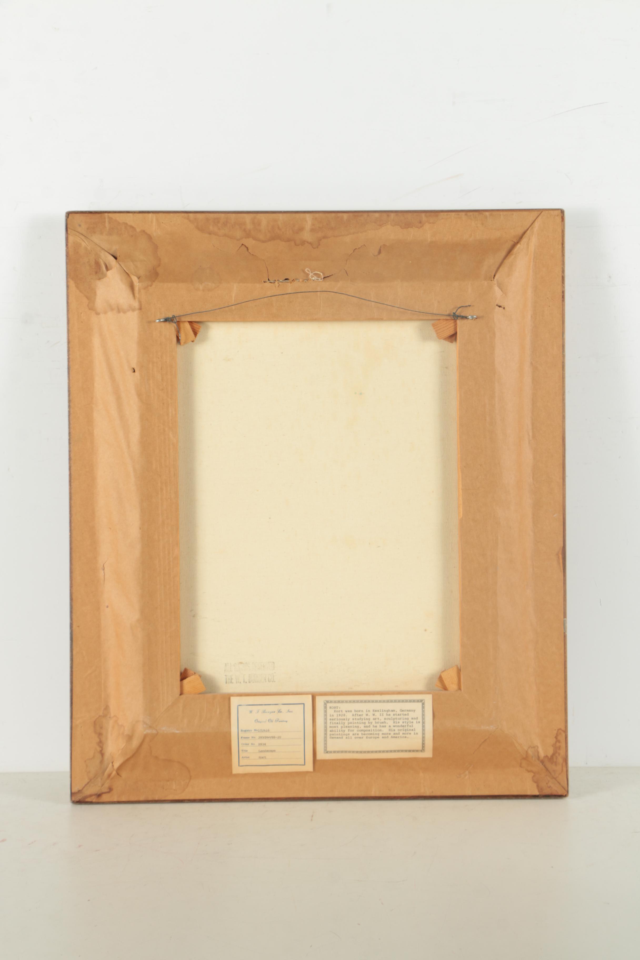 Kort Oil Painting on Canvas "Landscape"