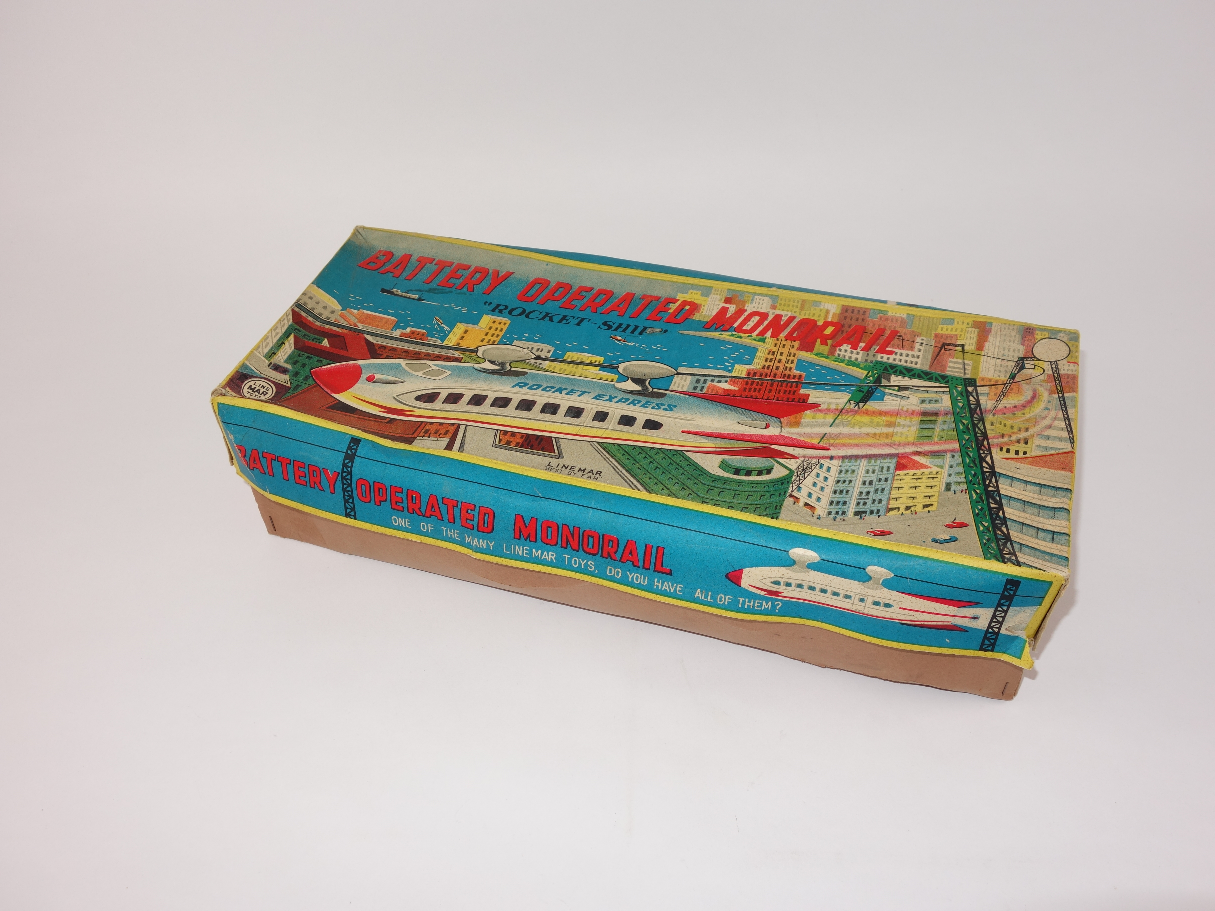 1950s Linemar Toys Battery Operated "Rocket Ship Express" Monorail