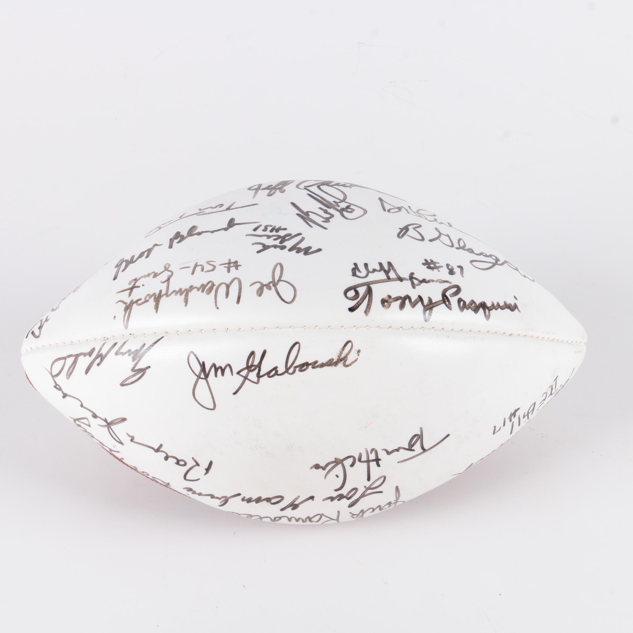 Signed Football by Former NFL and College Football Players