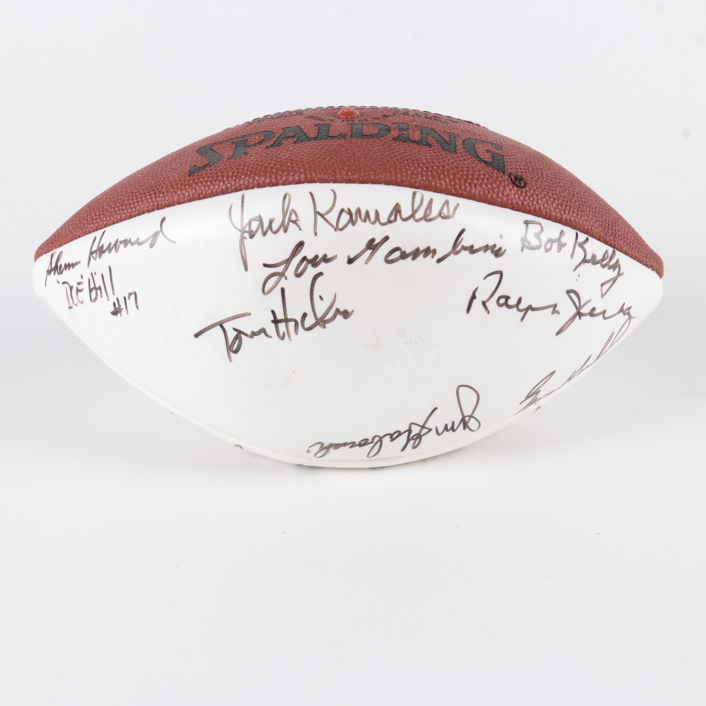 Signed Football by Former NFL and College Football Players