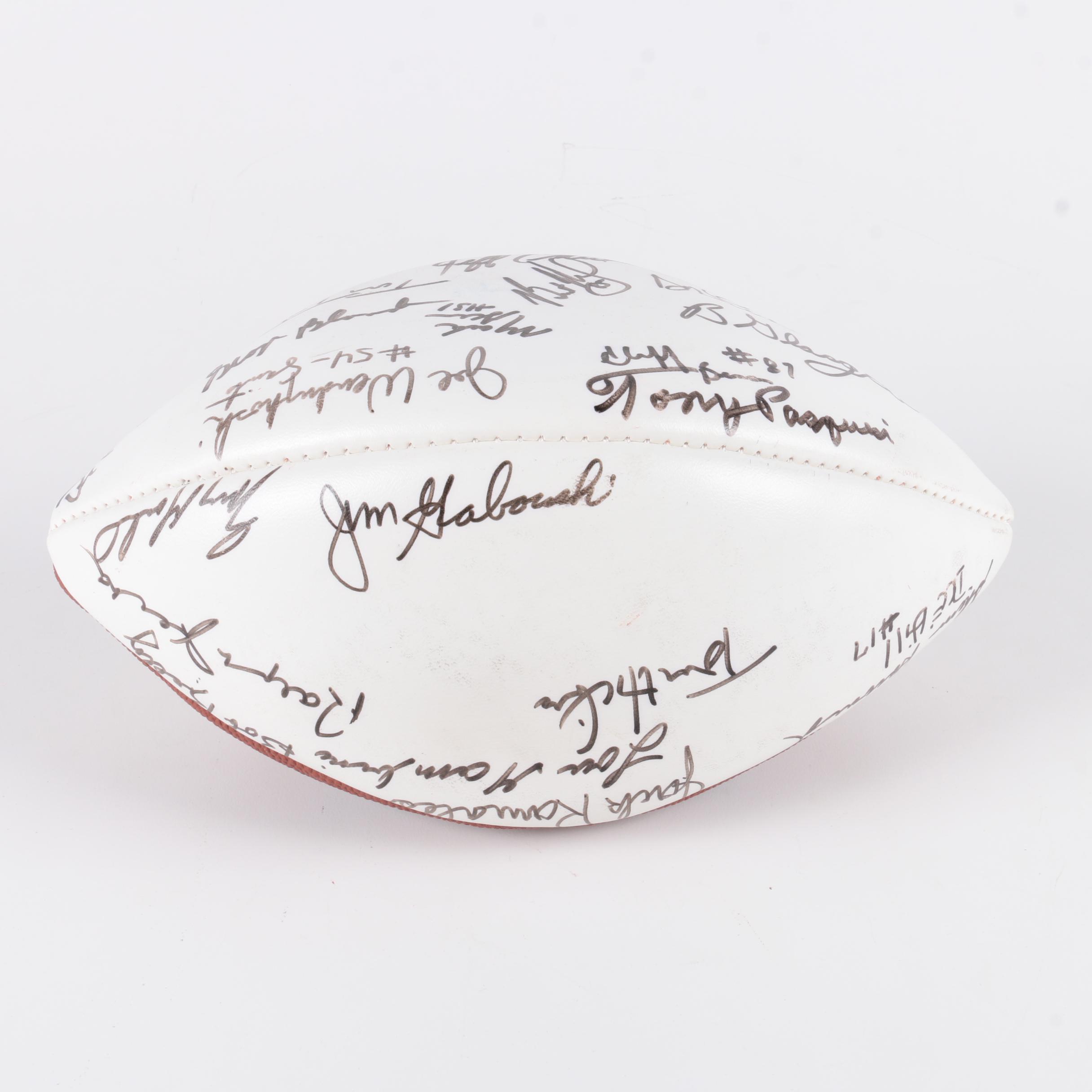 Signed Football by Former NFL and College Football Players