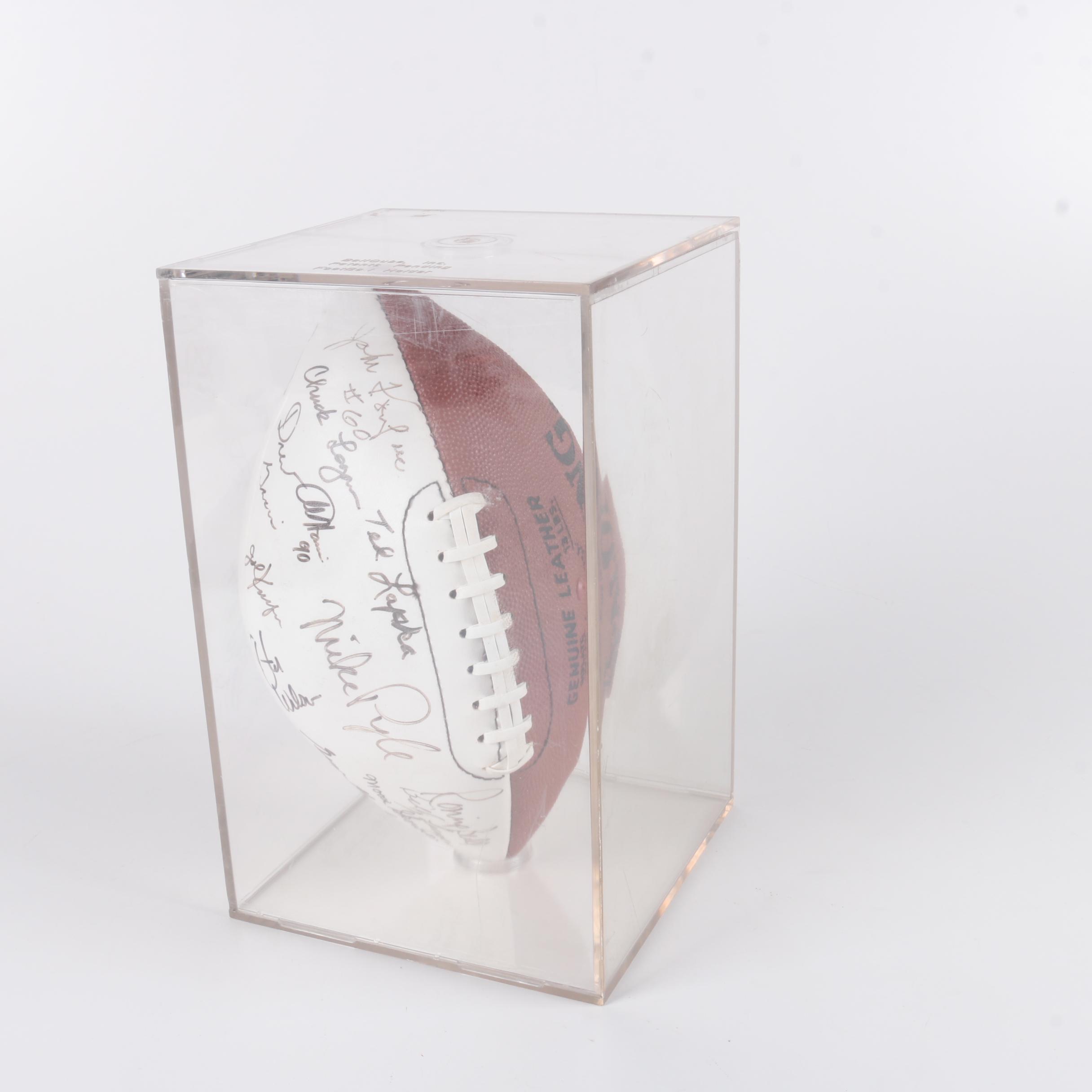 Signed Football by Former NFL and College Football Players