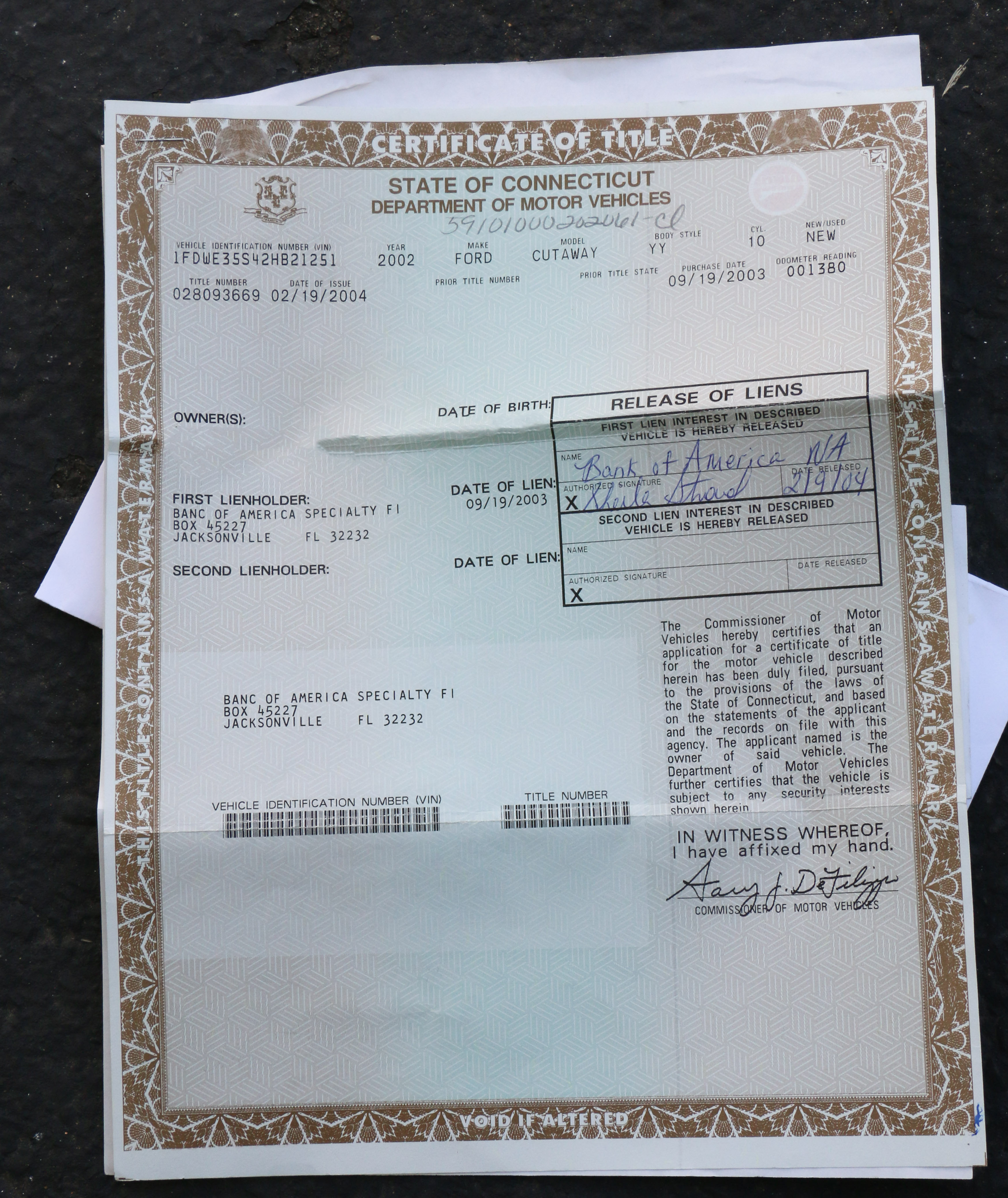 2002 Winnebago Minnie Winnie Ford E350 RV