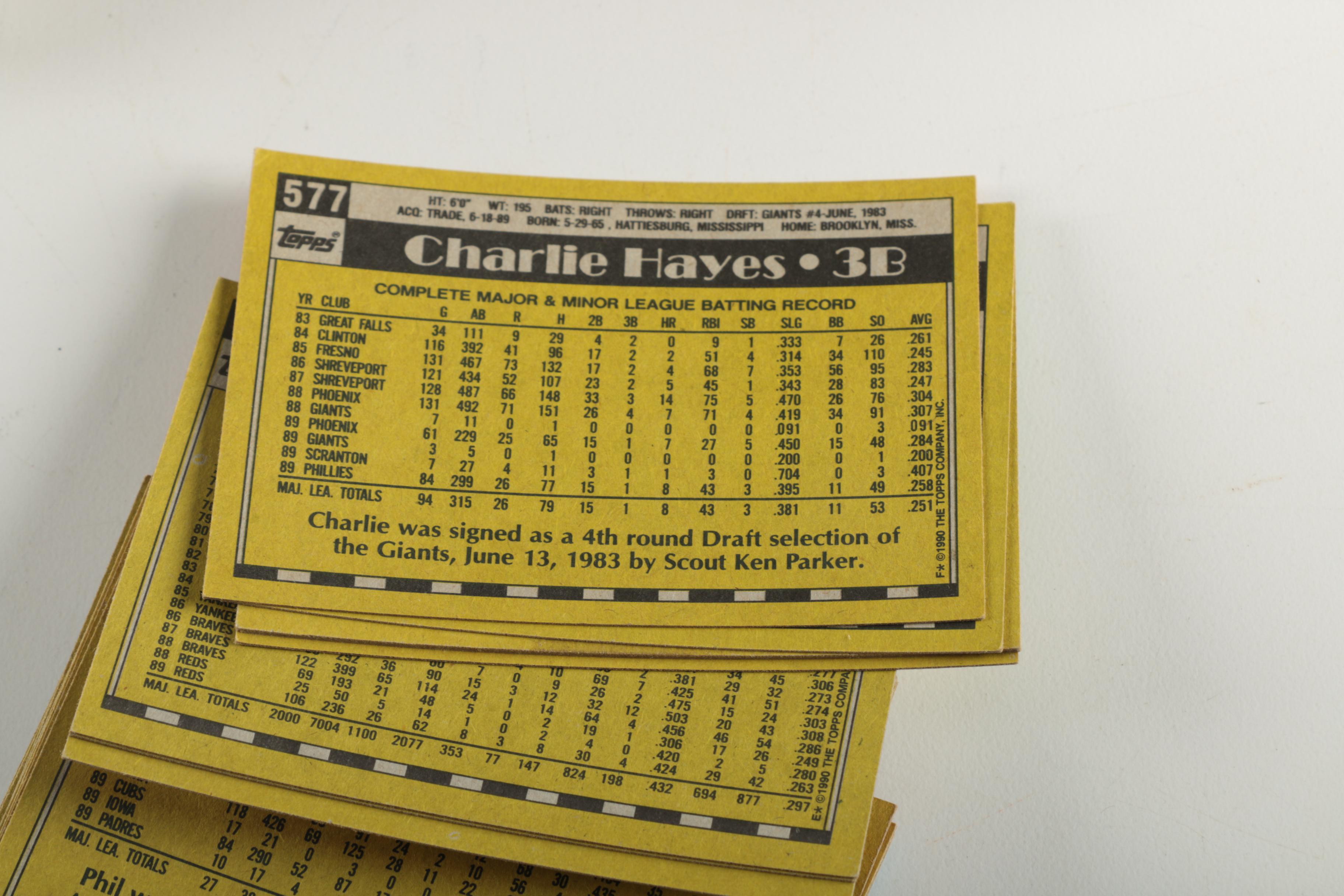 Large Collection of Baseball Trading Cards