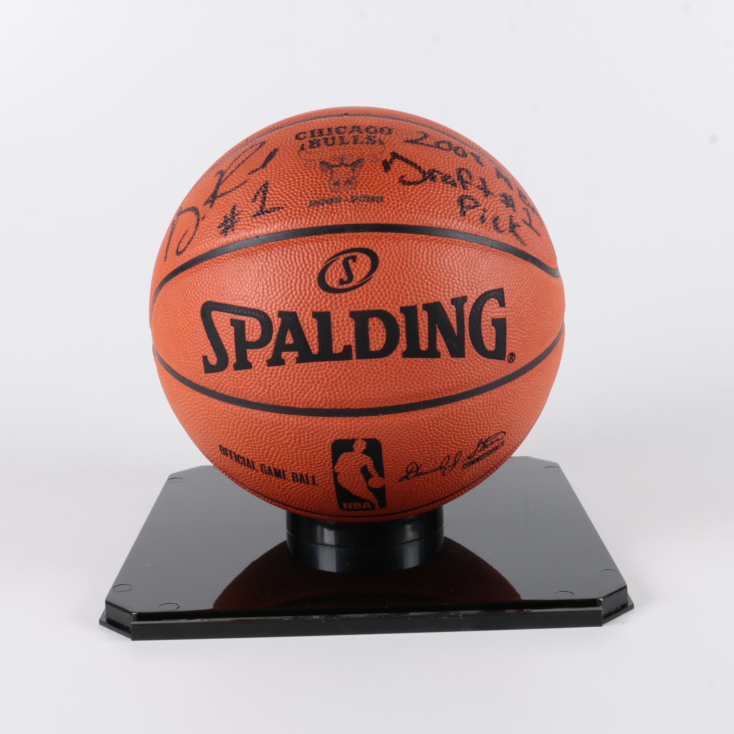Derrick Rose Signed Basketball