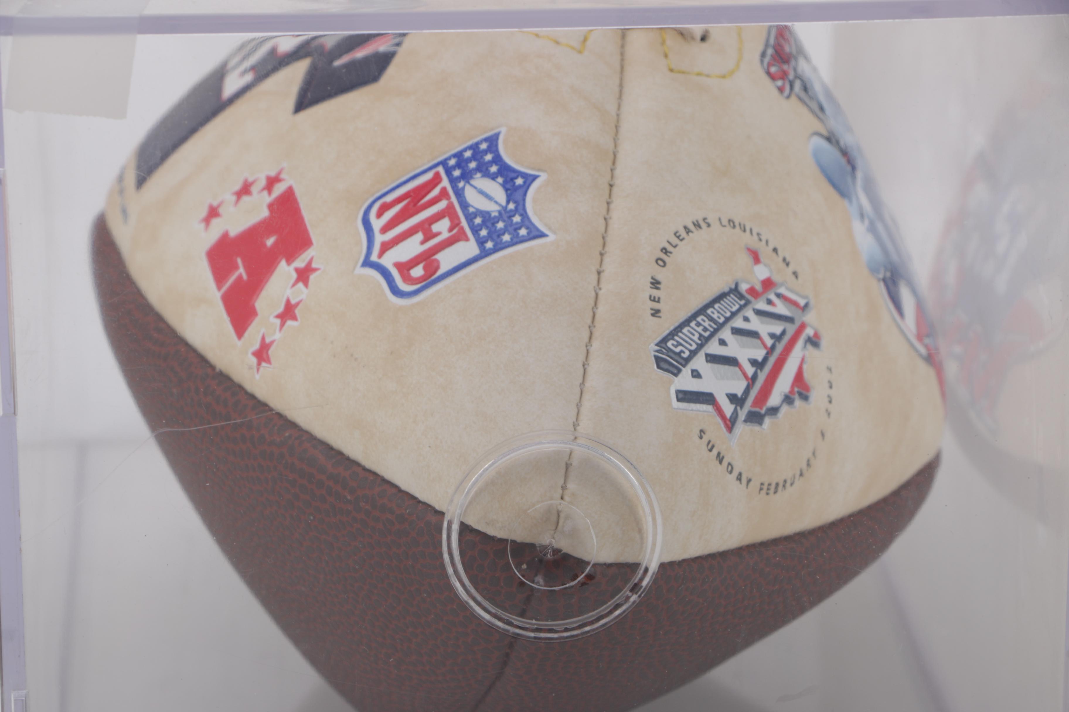 Tom Brady Limited Edition Super Bowl XXXVI MVP Football