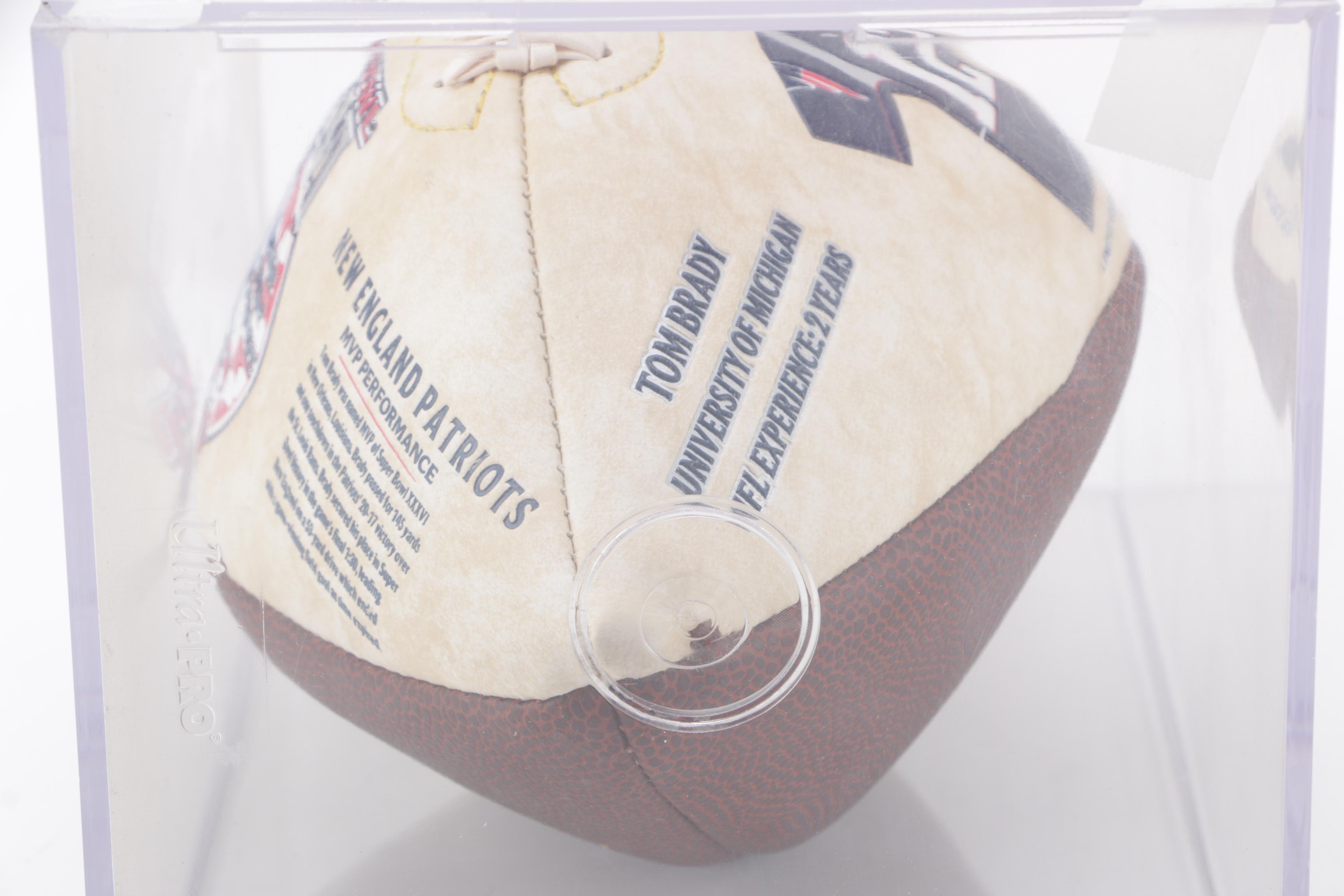 Tom Brady Limited Edition Super Bowl XXXVI MVP Football