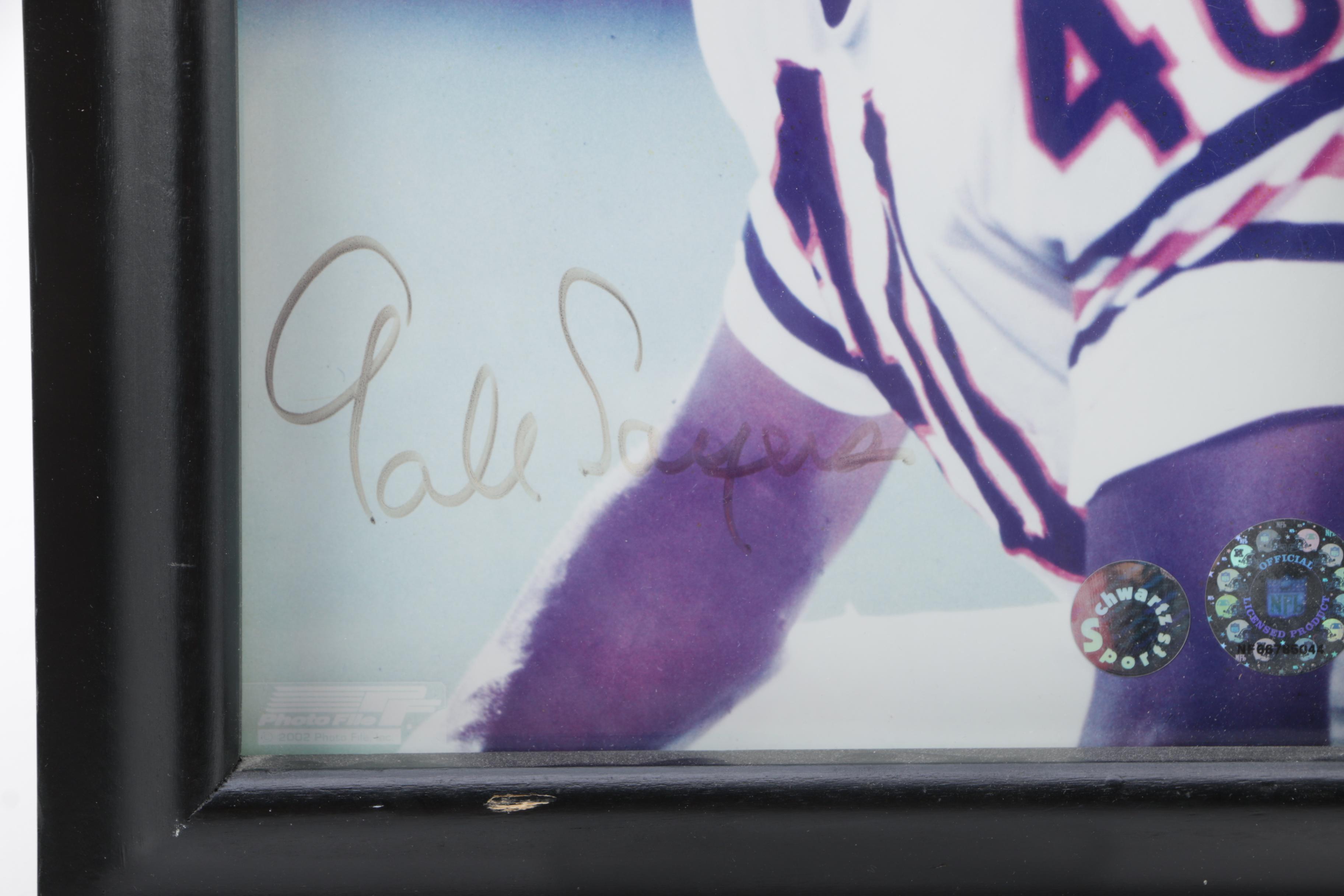 Signed Gale Sayers Photograph