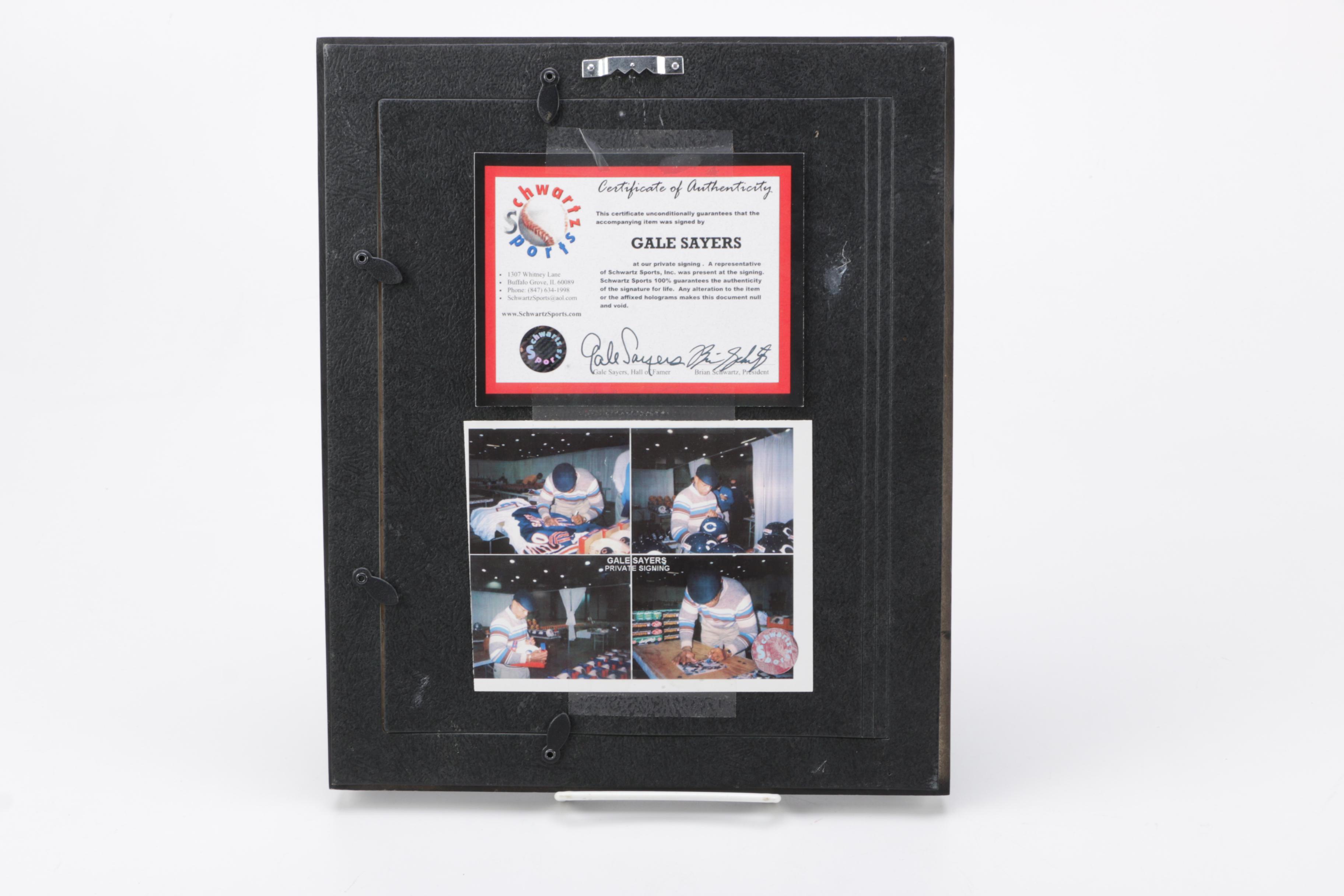 Signed Gale Sayers Photograph