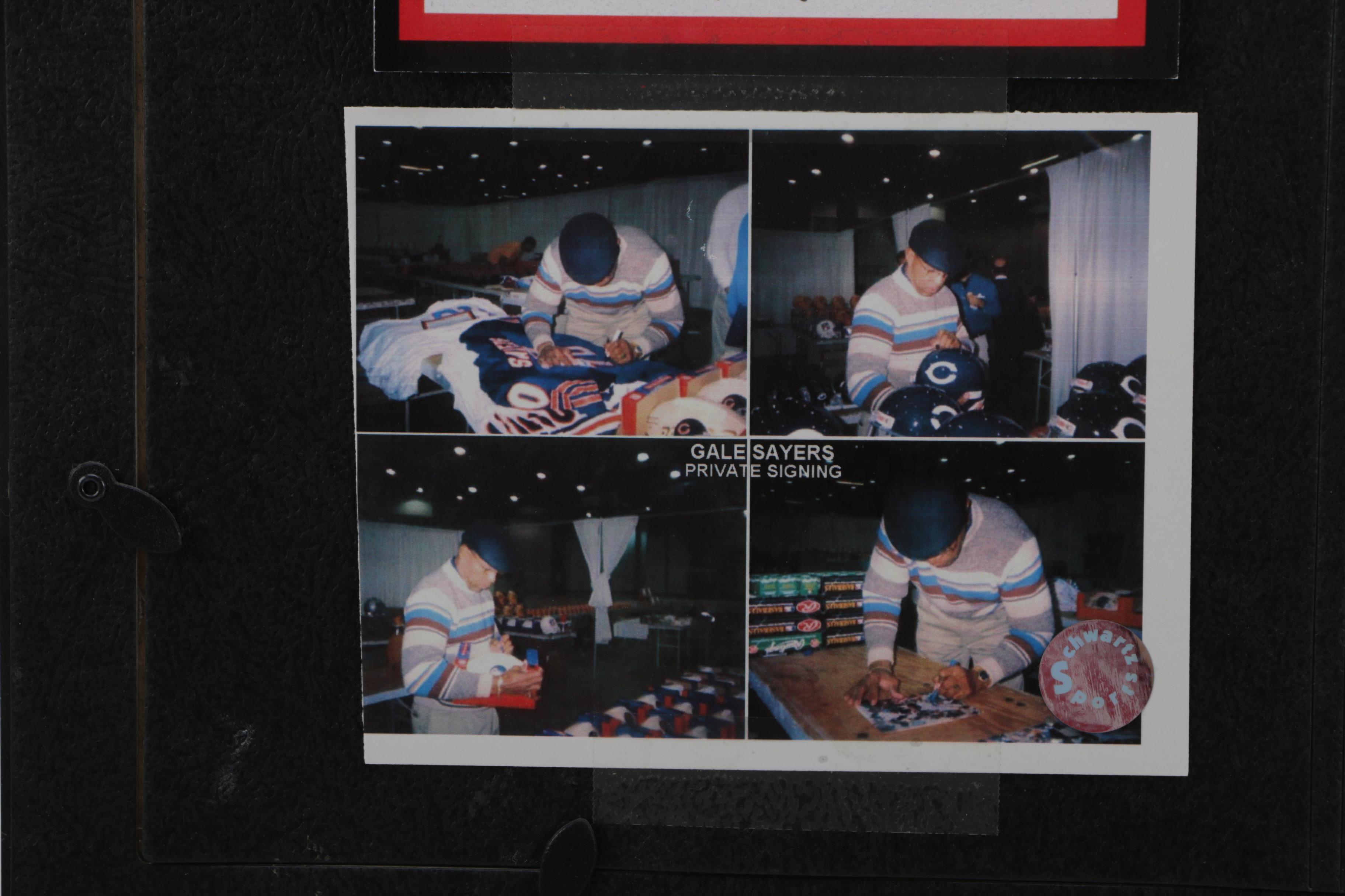 Signed Gale Sayers Photograph