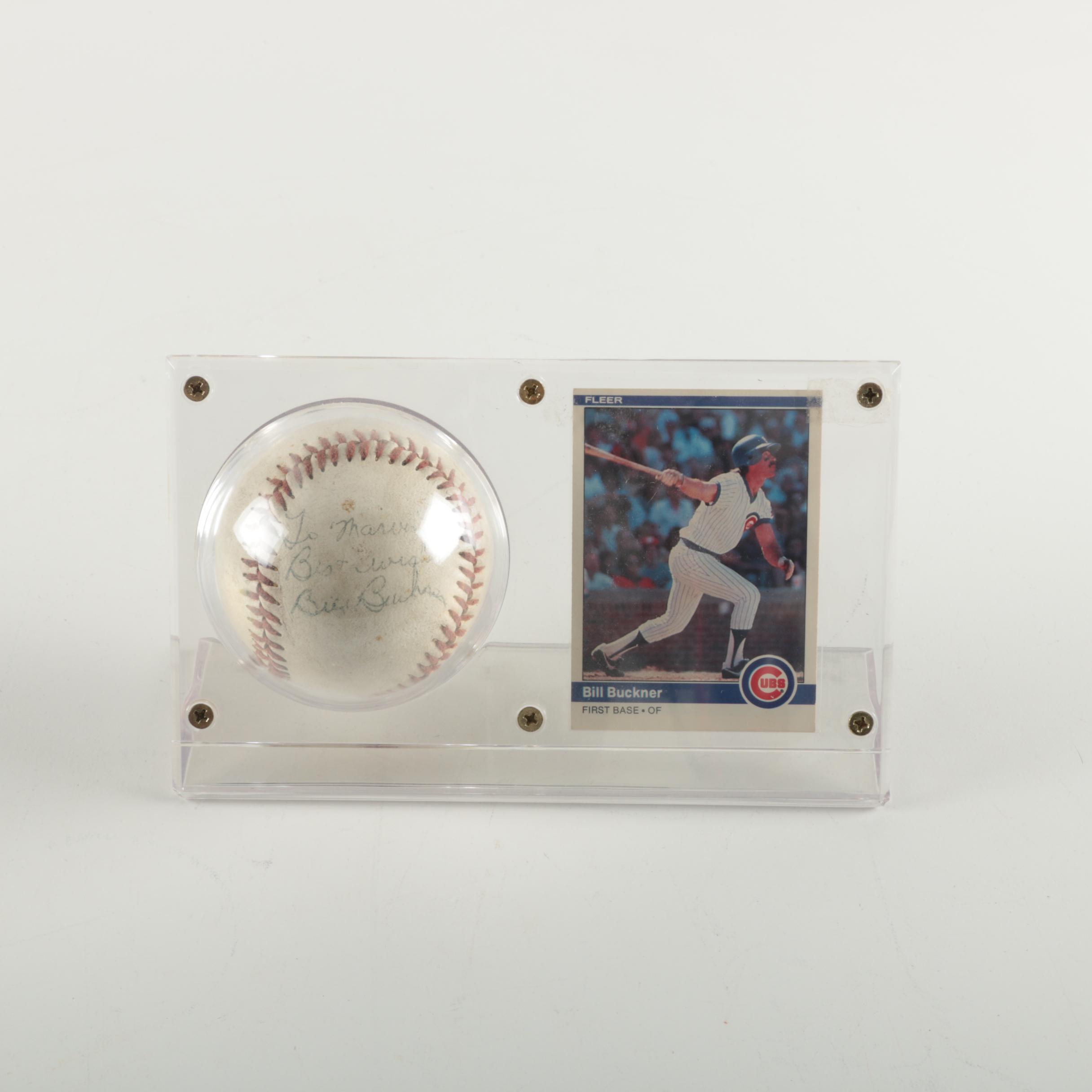 Bill Buckner Signed Baseball