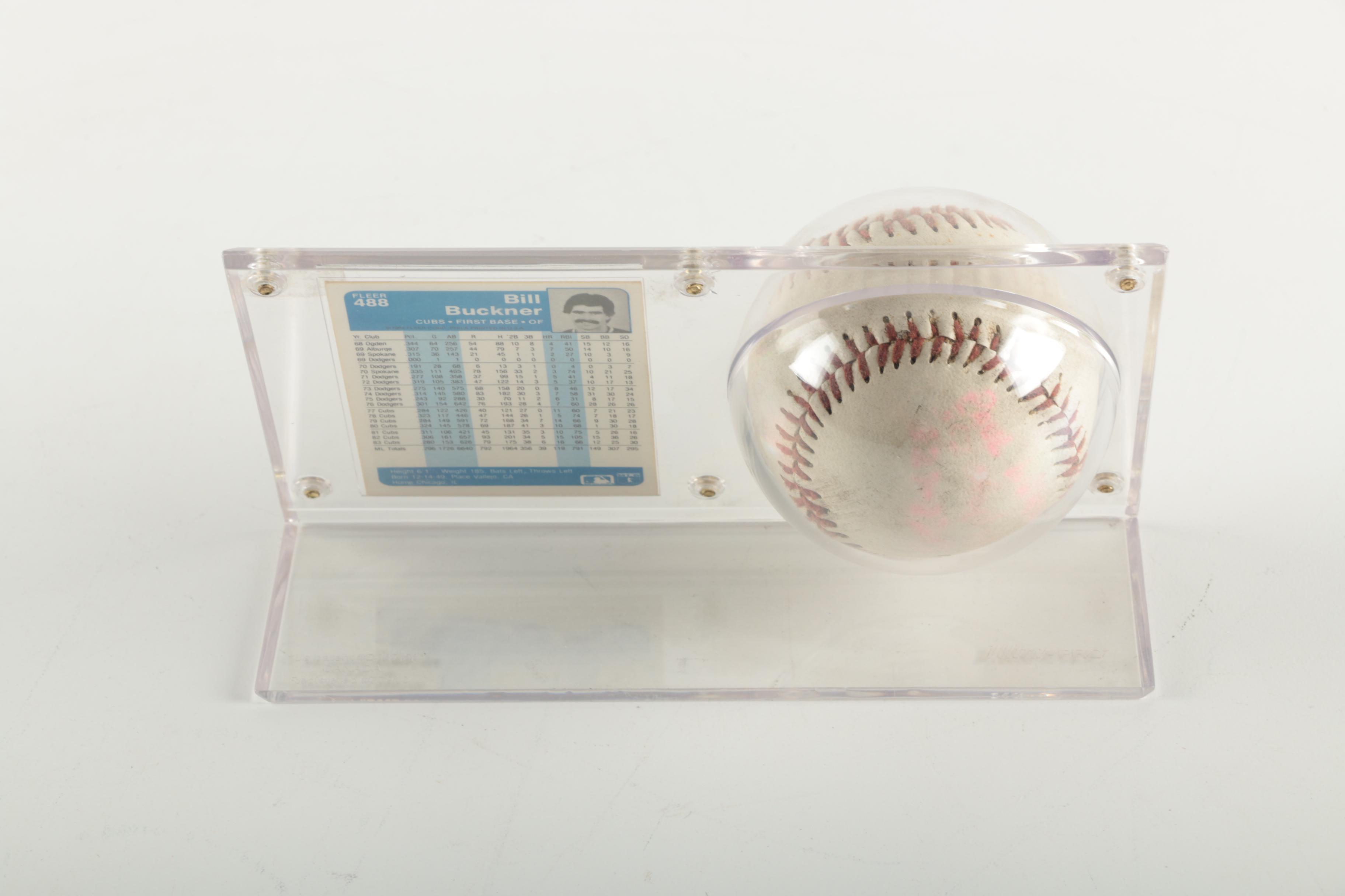 Bill Buckner Signed Baseball