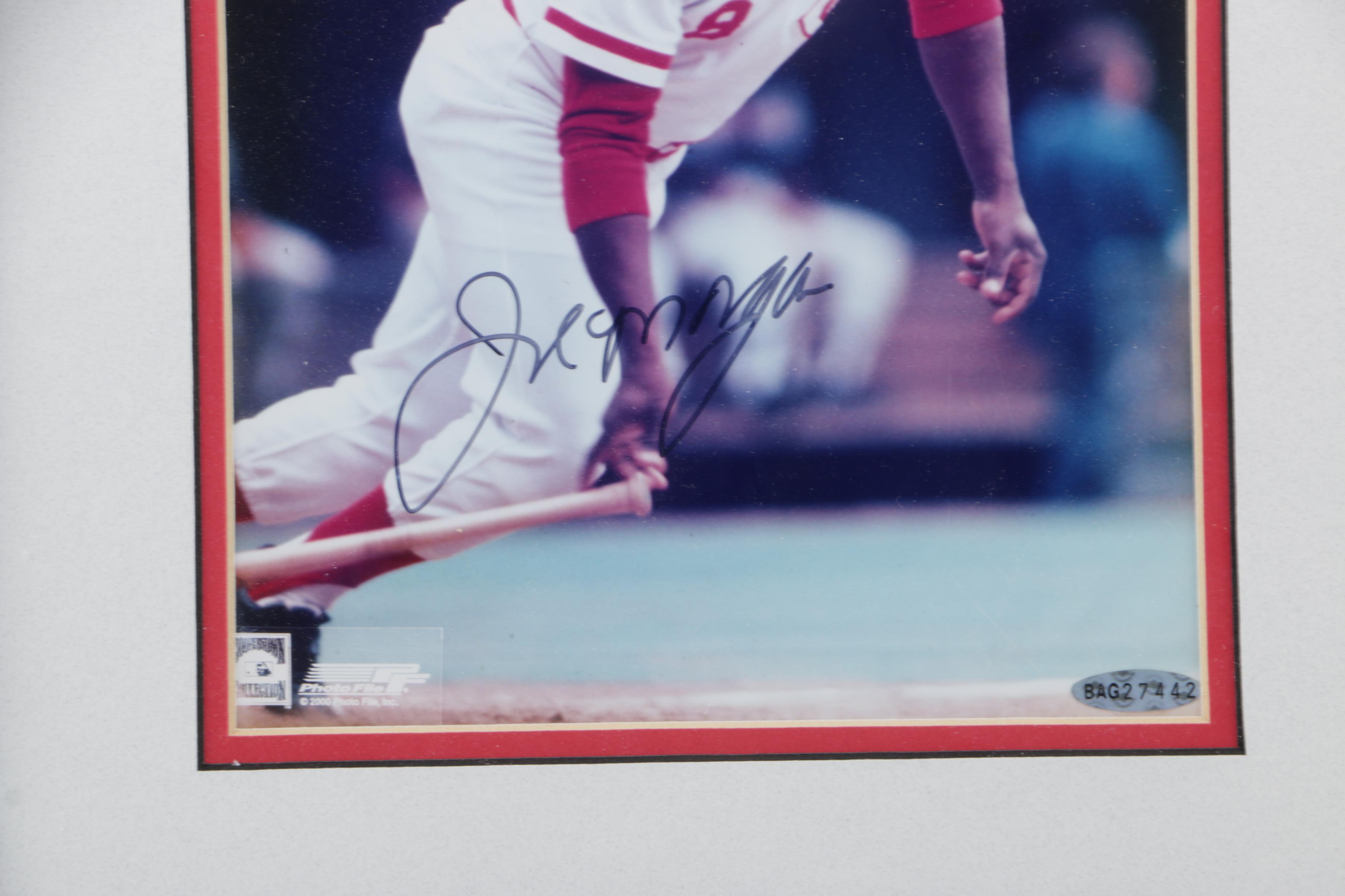 Joe Morgan Framed and Signed Photograph