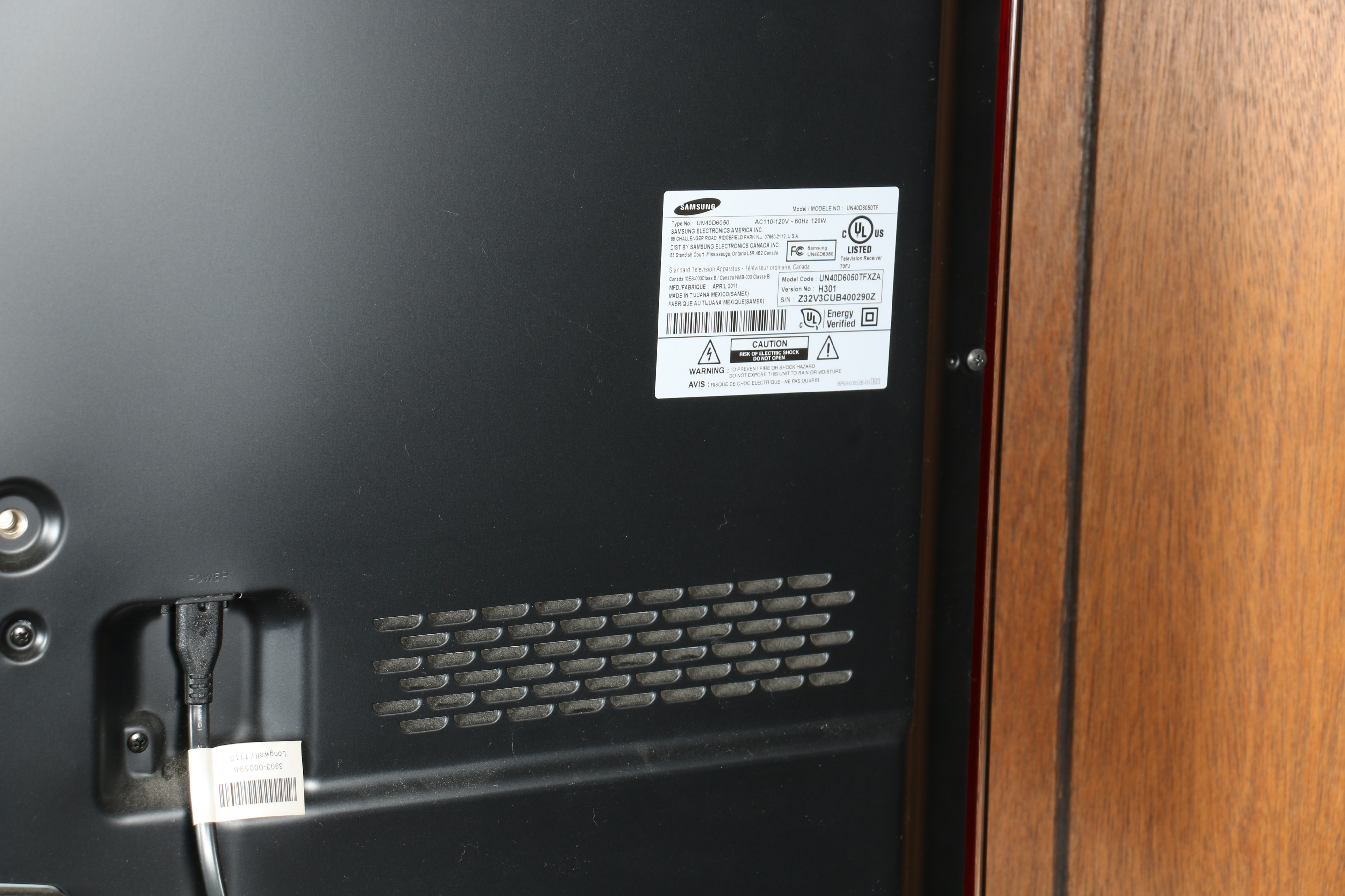 Samsung 40" Flat Screen Television