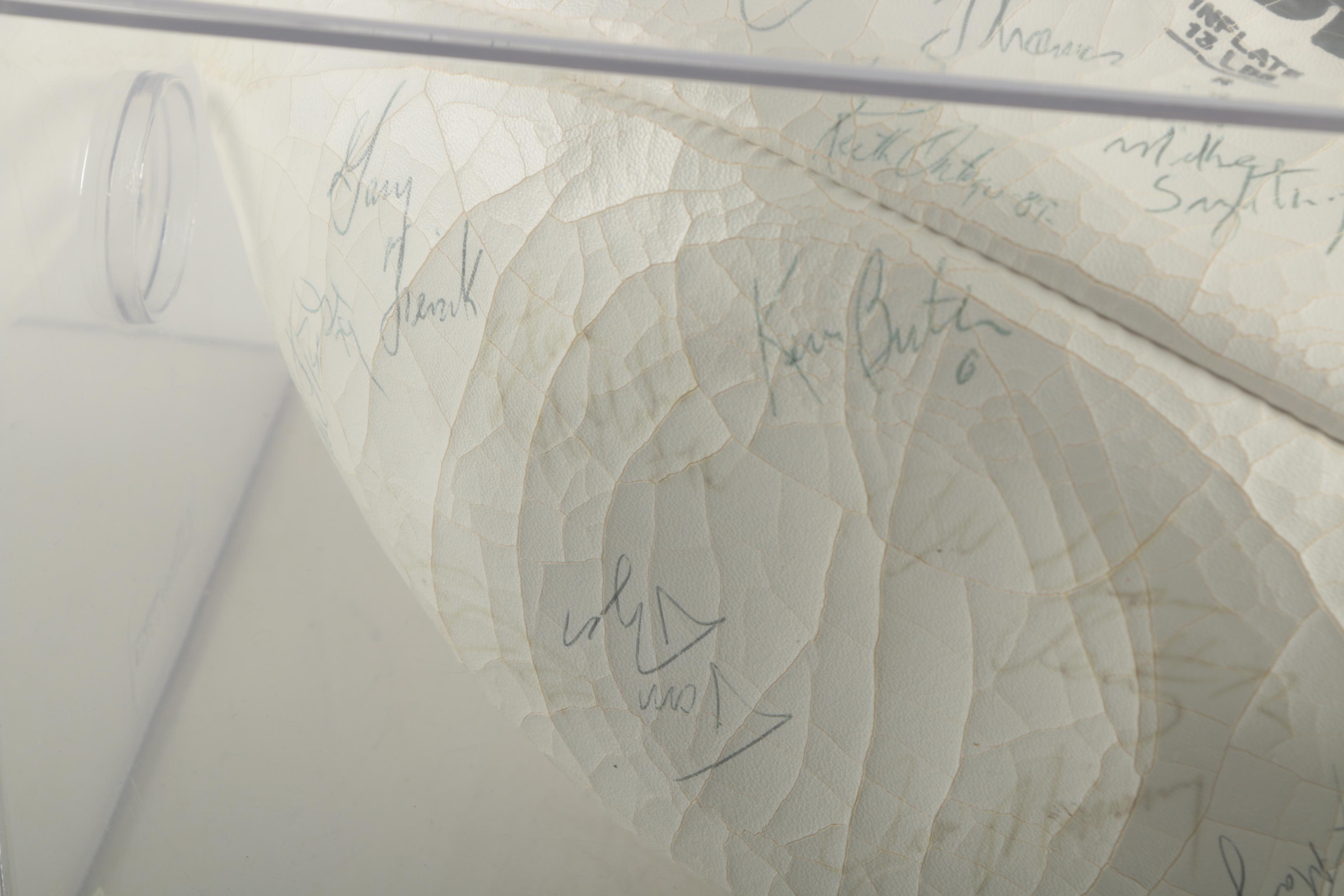 Signed Chicago Bears Football by Kevin Butler, Mike Singletary and More