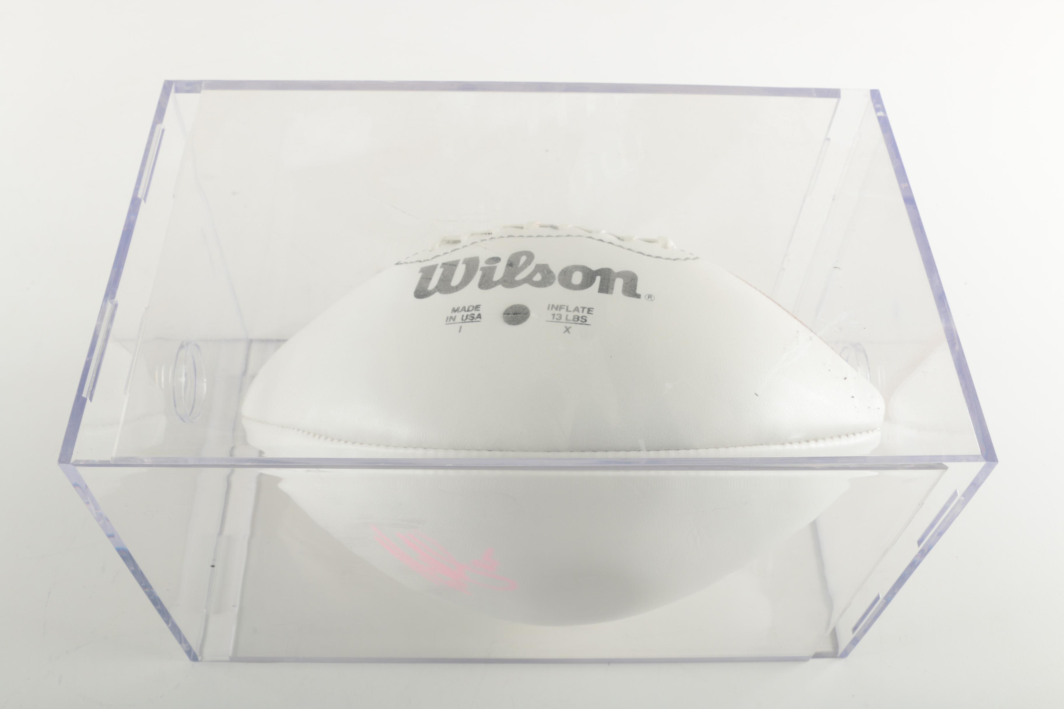 Brent Novoselsky Signed Football