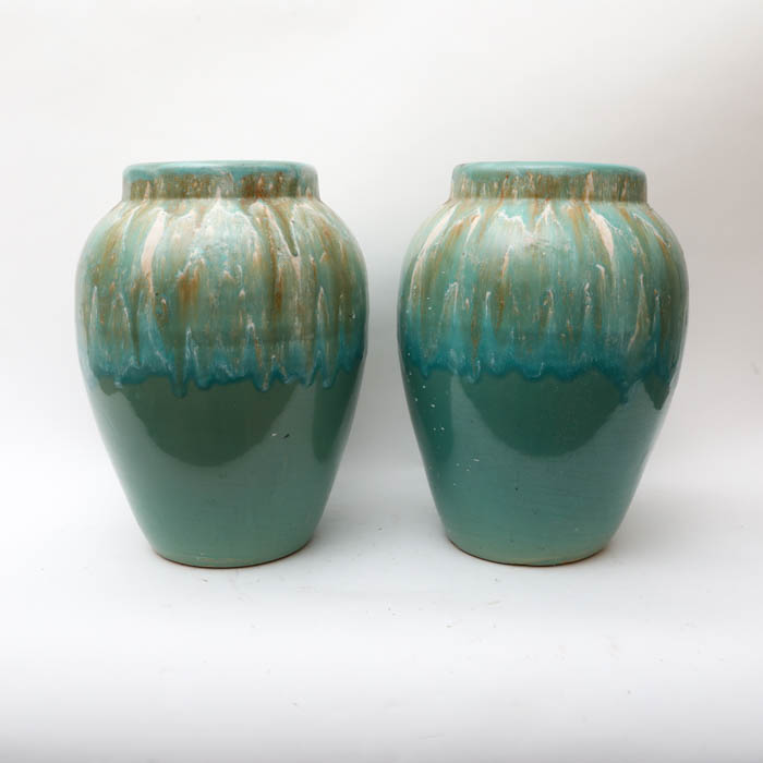 Pair of Large Ceramic Urns