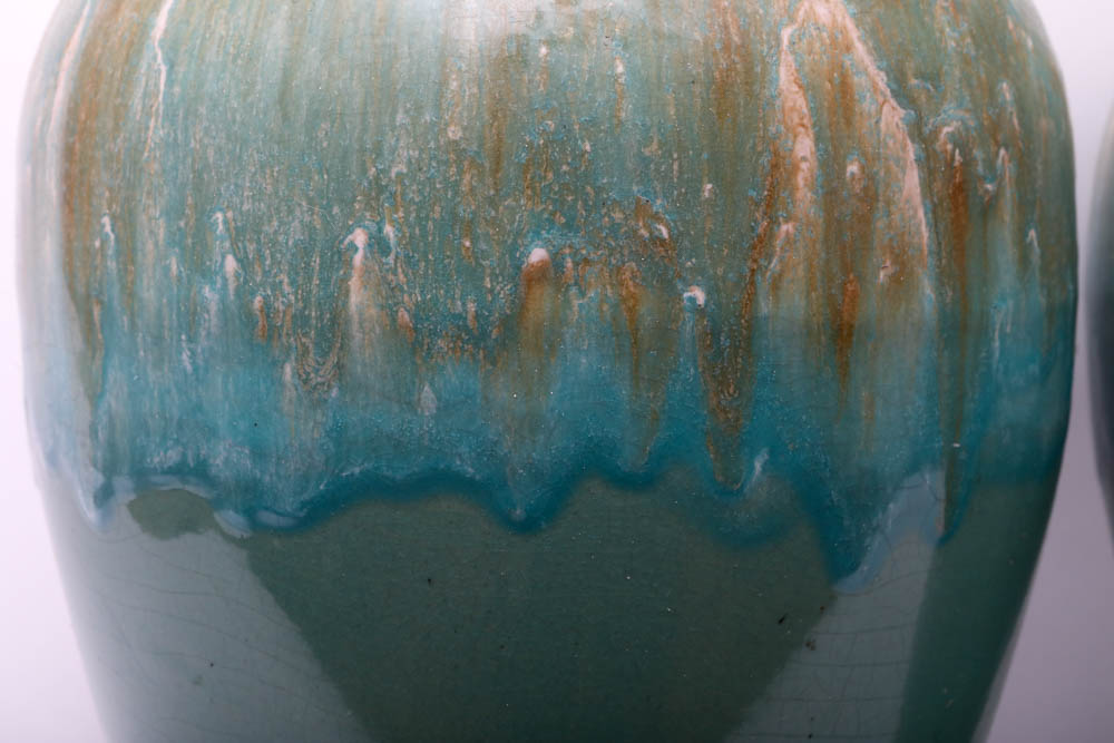 Pair of Large Ceramic Urns