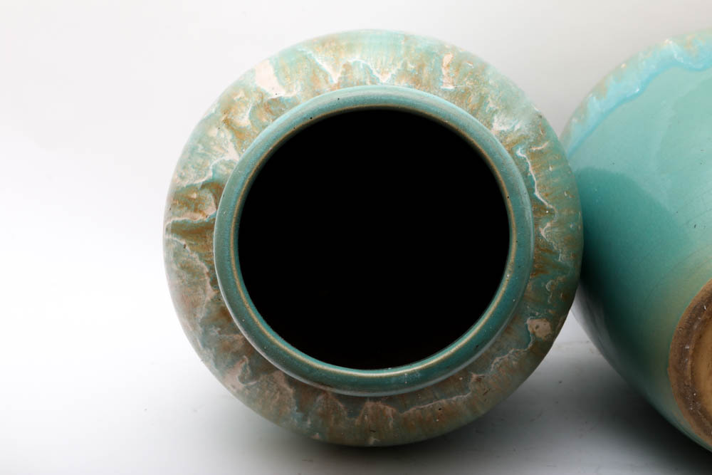 Pair of Large Ceramic Urns