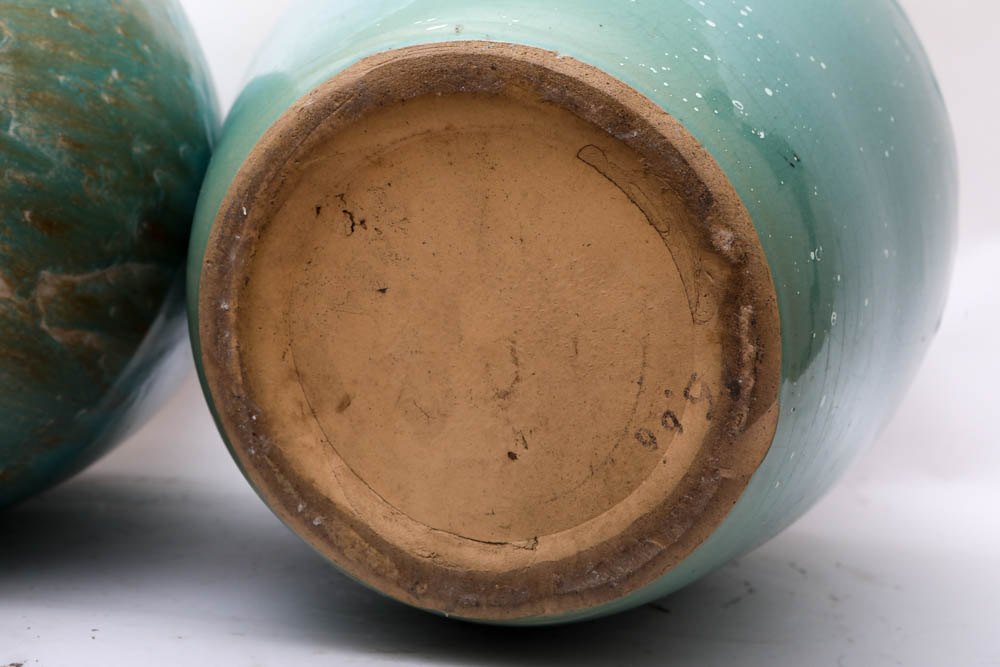 Pair of Large Ceramic Urns