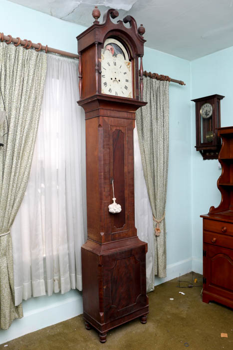 Antique Mahogany Grandfather Clock Case