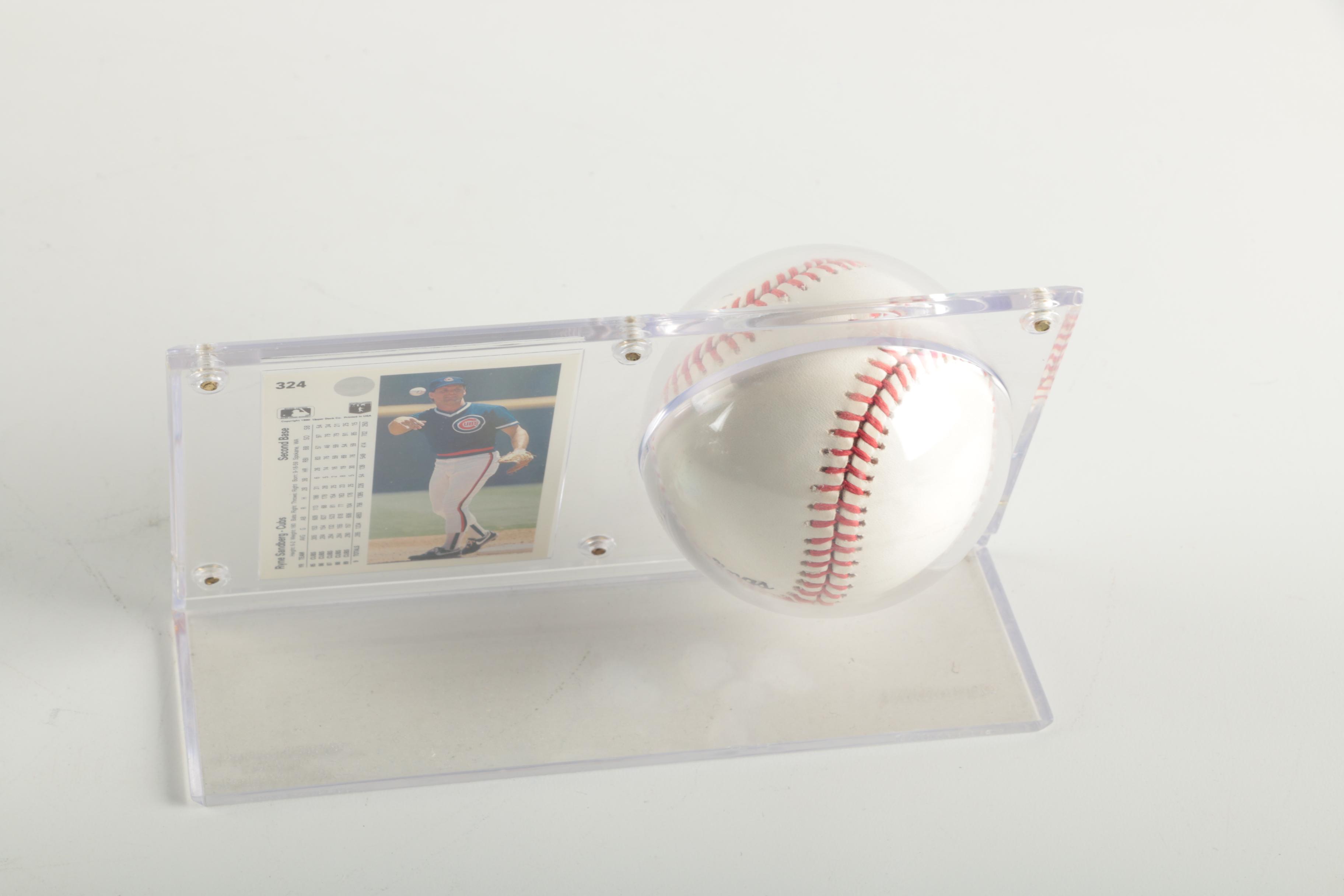 Ryne Sandberg Signed Baseball